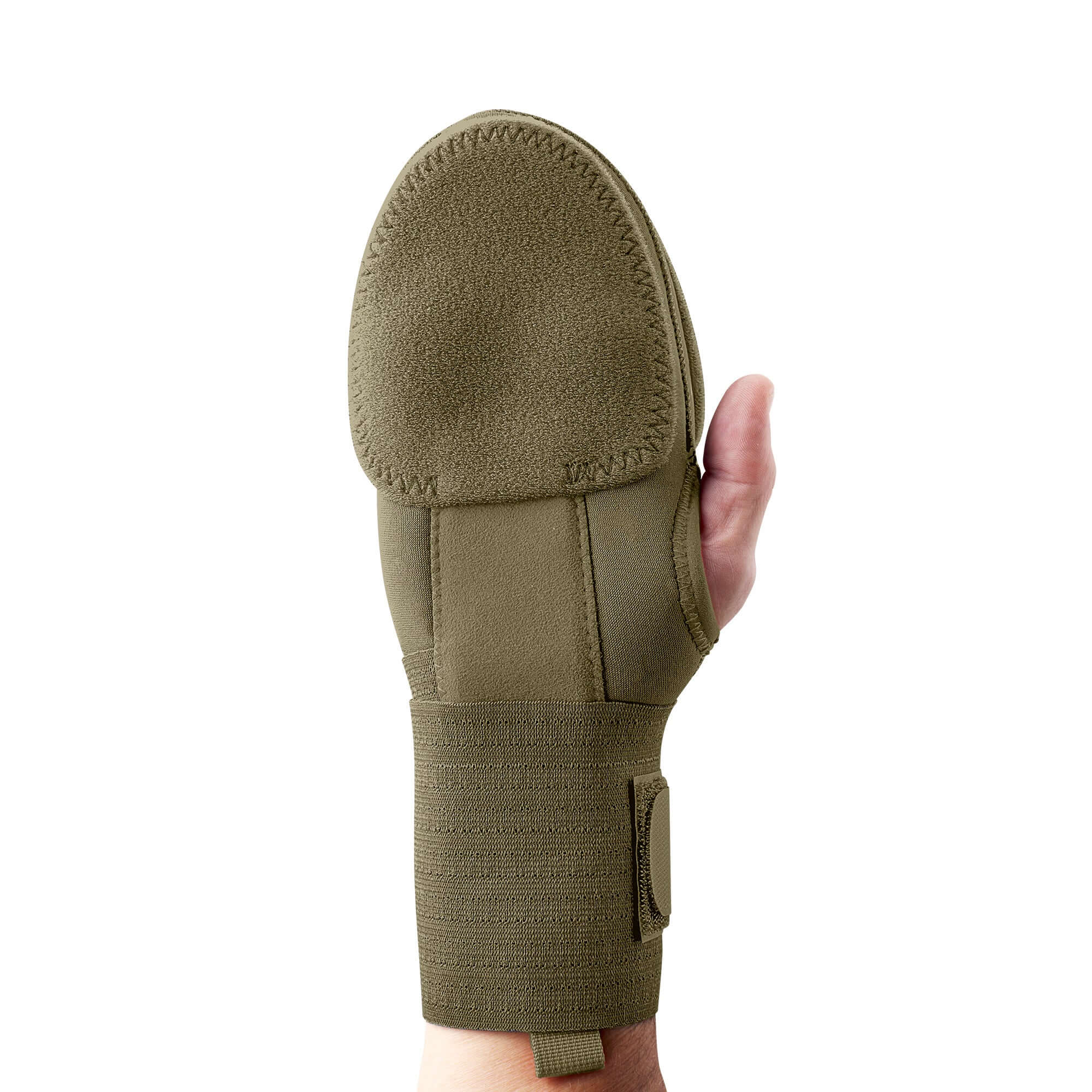 Evoshield Sliding Mitt Right Hand Protective shields on top and underside, elastic straps for secure fit, thumb hole for flexibility.