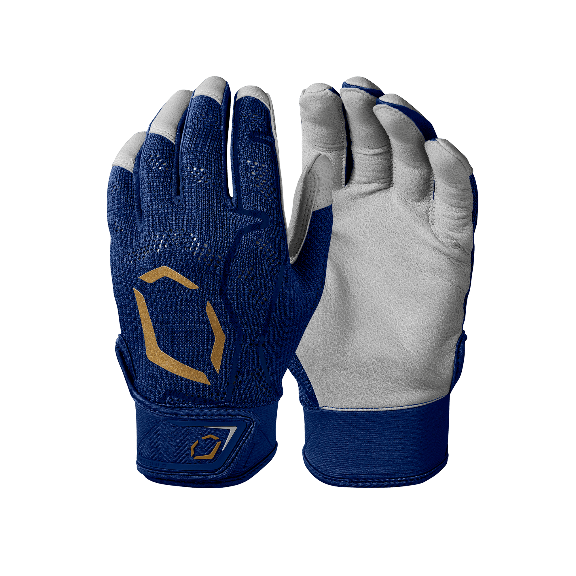 Evoshield Youth Pro-SRZ Navy Batting Gloves front view