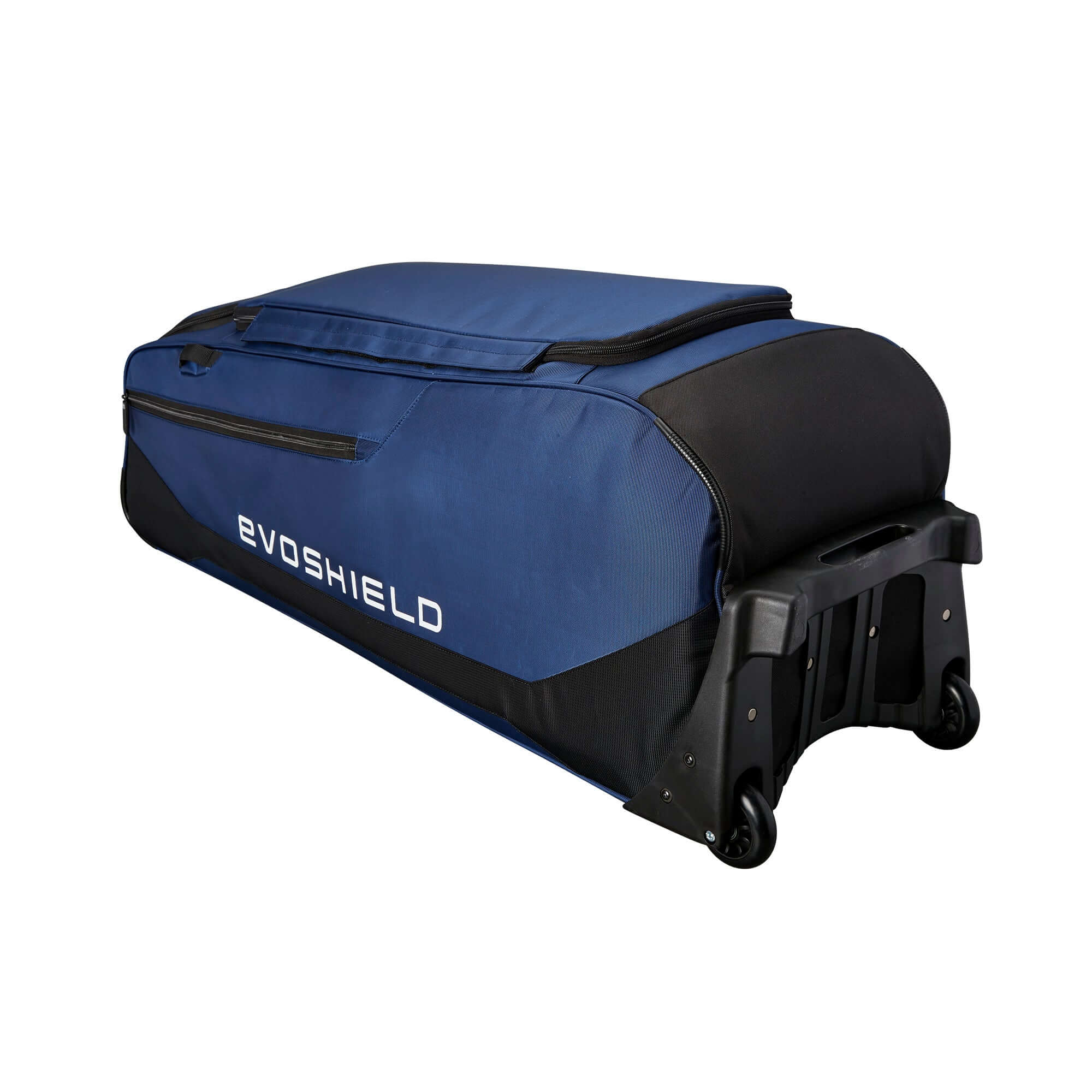 Evoshield Standout Wheeled Bag with large main compartment and four padded bat sleeves