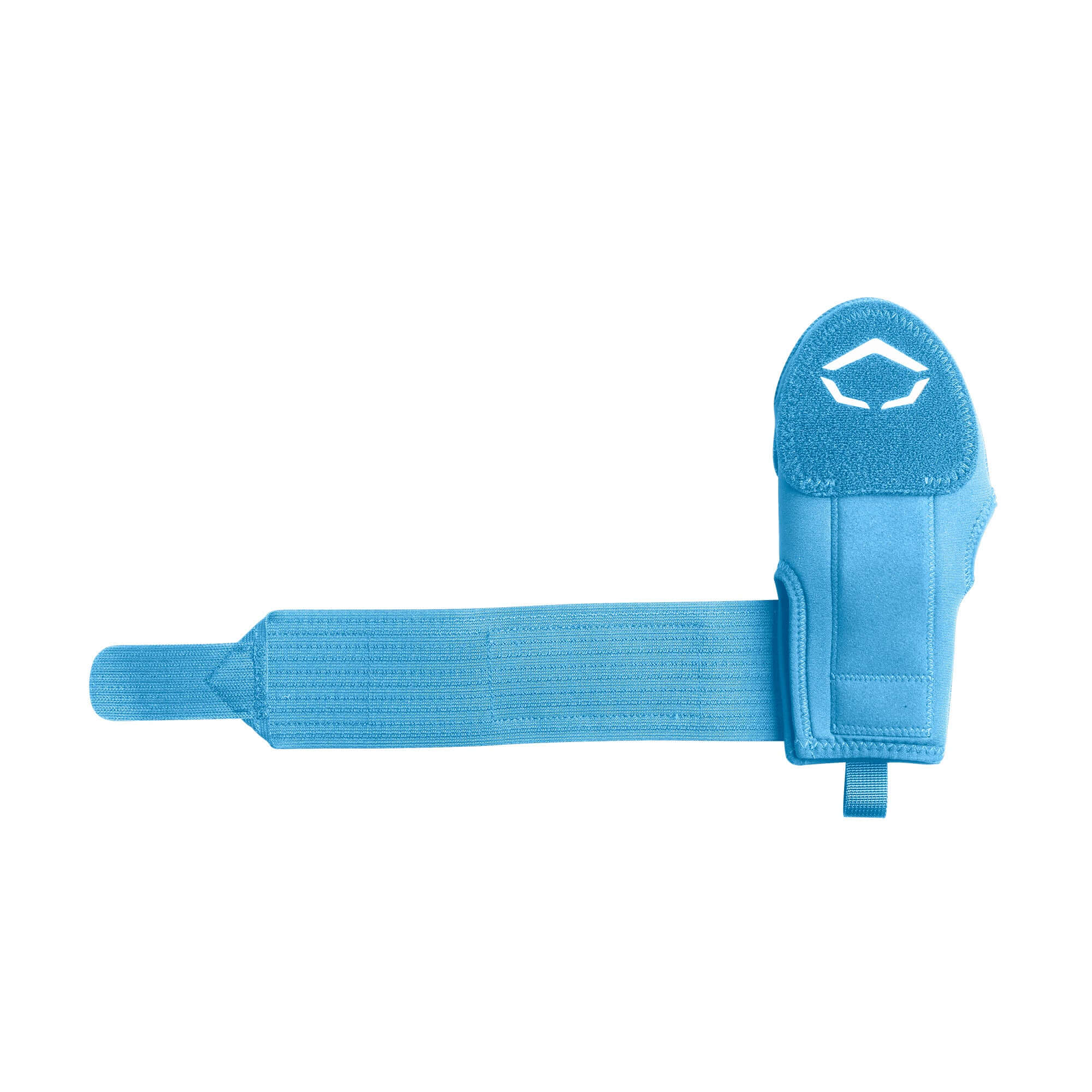 Evoshield youth sliding mitt in blue, designed for hand protection during base stealing in baseball.