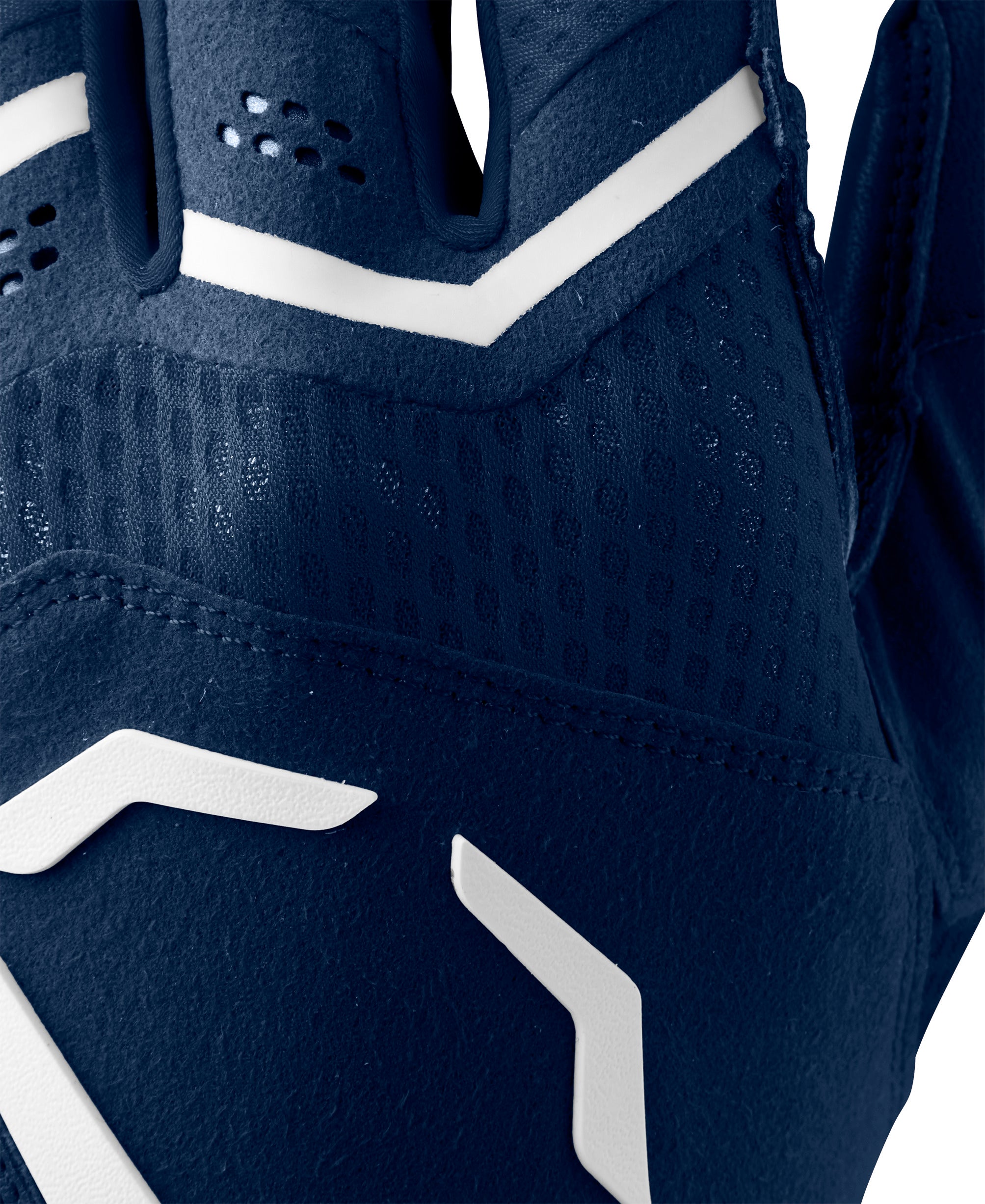 EvoShield Carbyne batting gloves neoprene cuff close-up navy