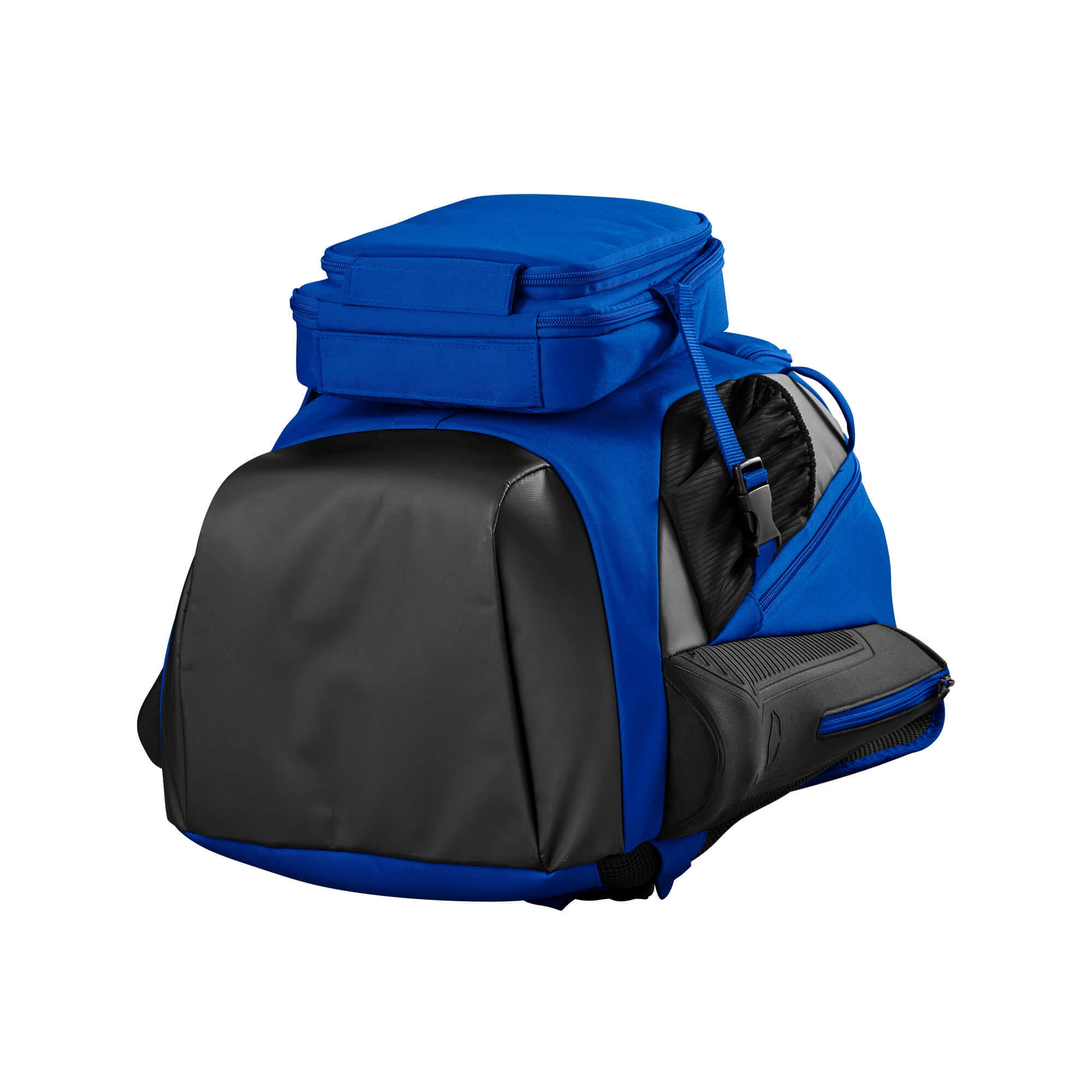 Evoshield Recruit Backpack in blue, featuring a large main compartment and durable water-resistant construction.