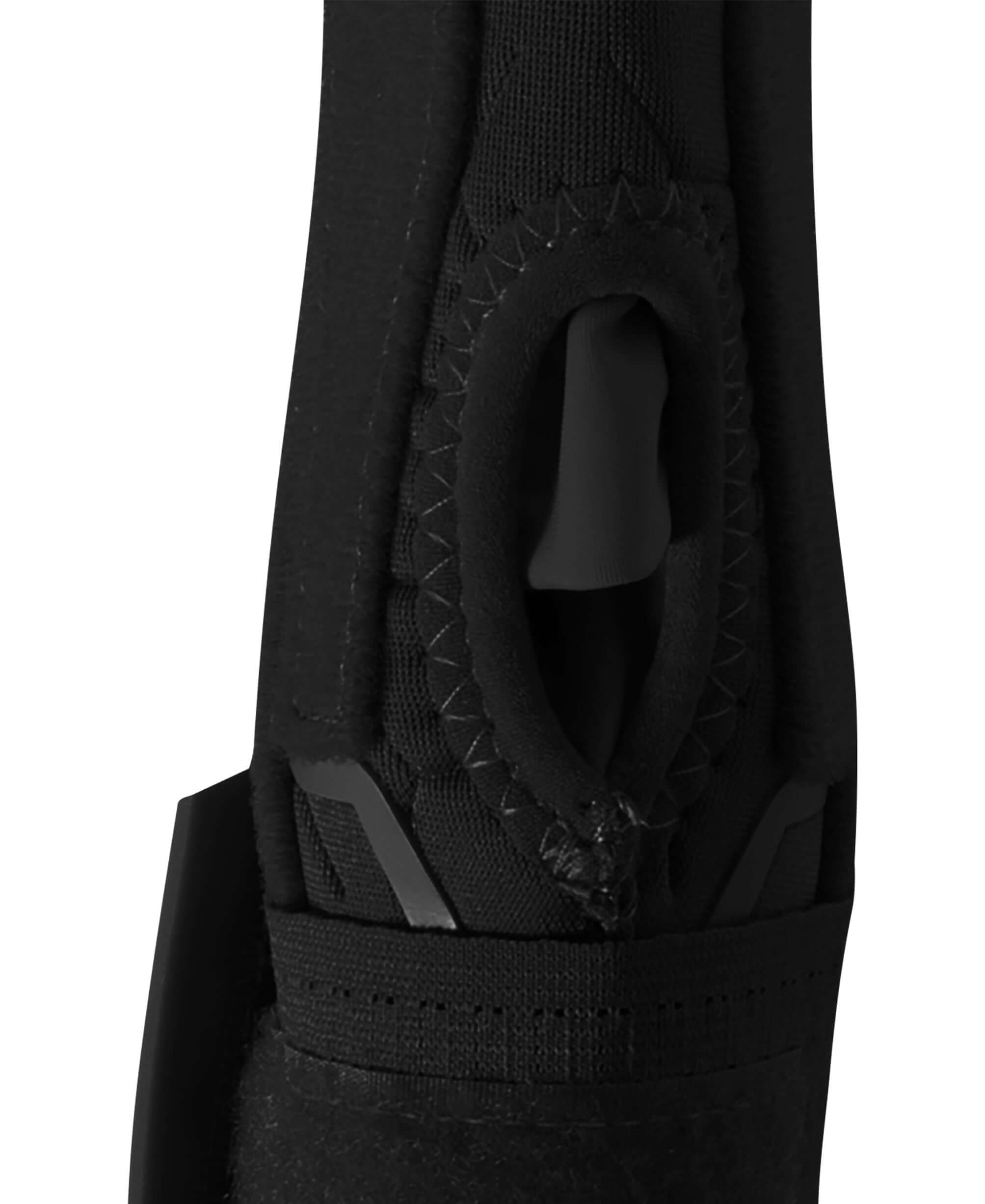 Close-up of Evoshield Sliding Mitt 2.0, showcasing the hand opening design and protective materials for base running.