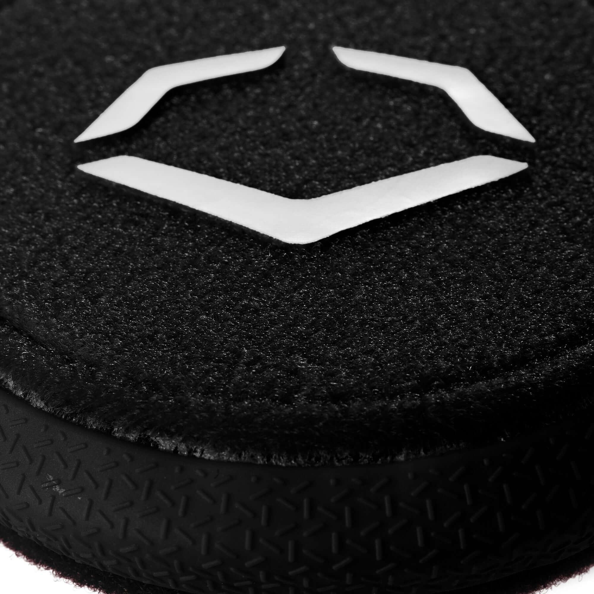 Close-up of the Evoshield Sliding Mitt 2.0 top with logo and textured surface, designed for optimal hand protection.