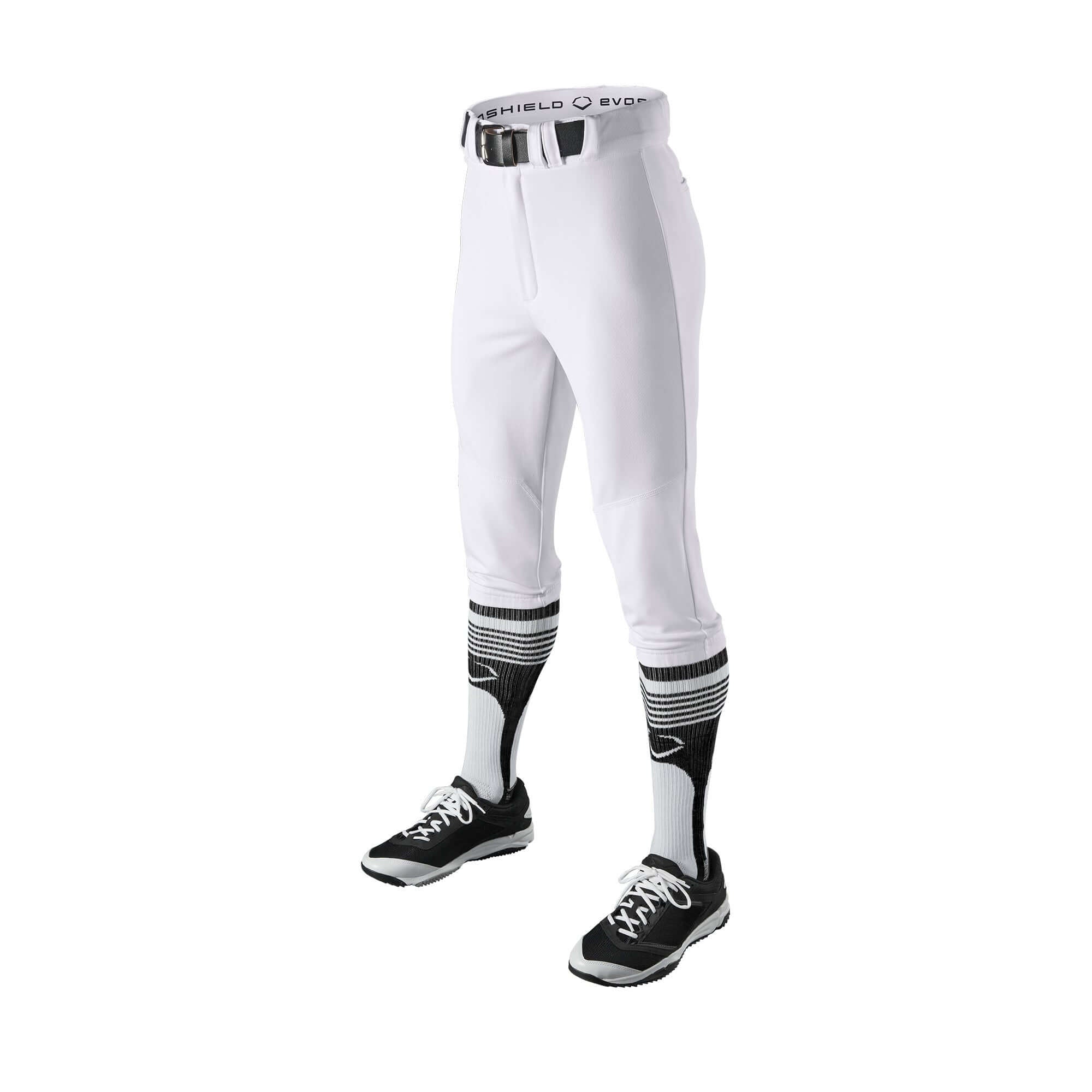 Evoshield Youth Salute Knickers showcasing stirrups or high socks
