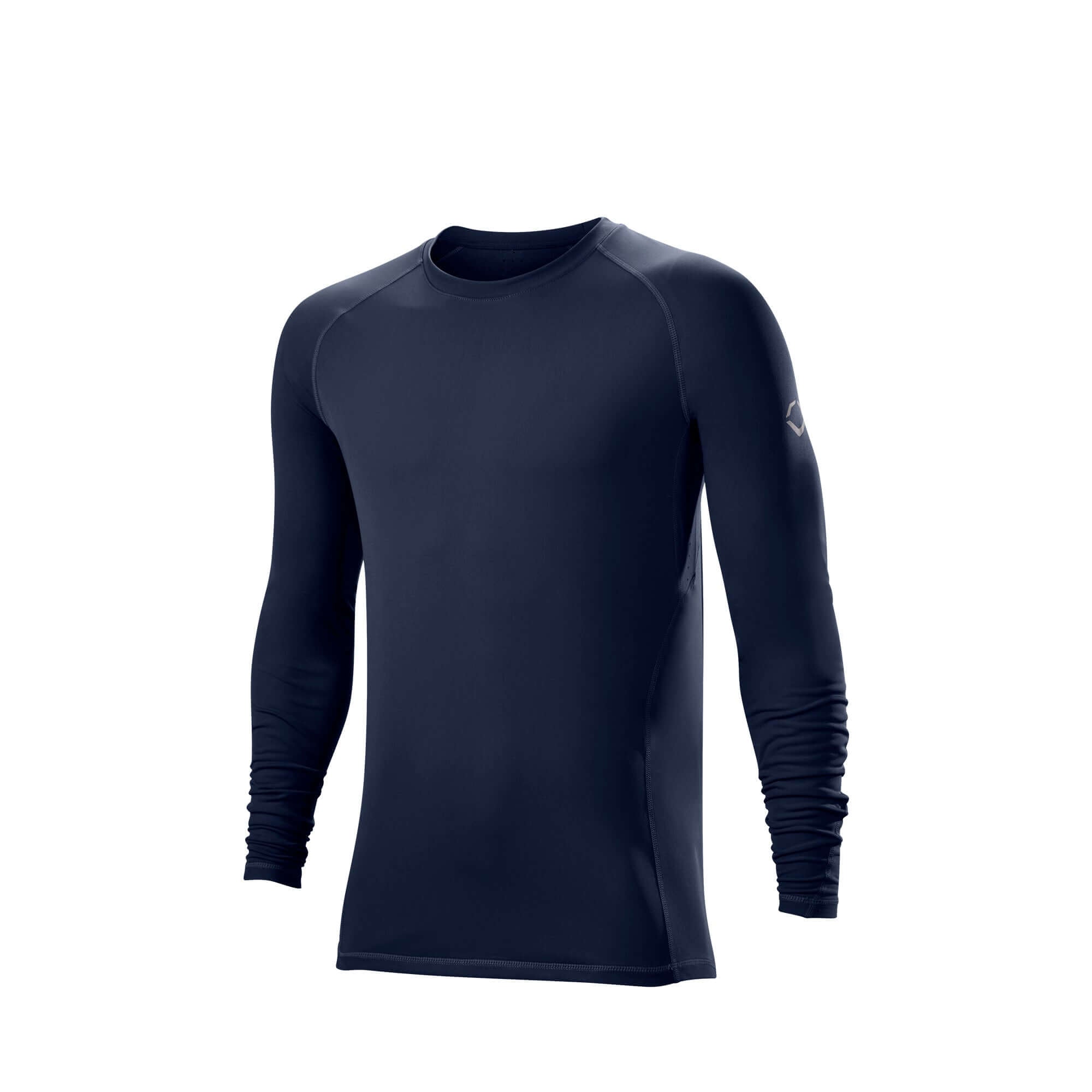 Evoshield Men's Pro Team Winterball 2.0 Navy long sleeve top for offseason training in cooler weather.
