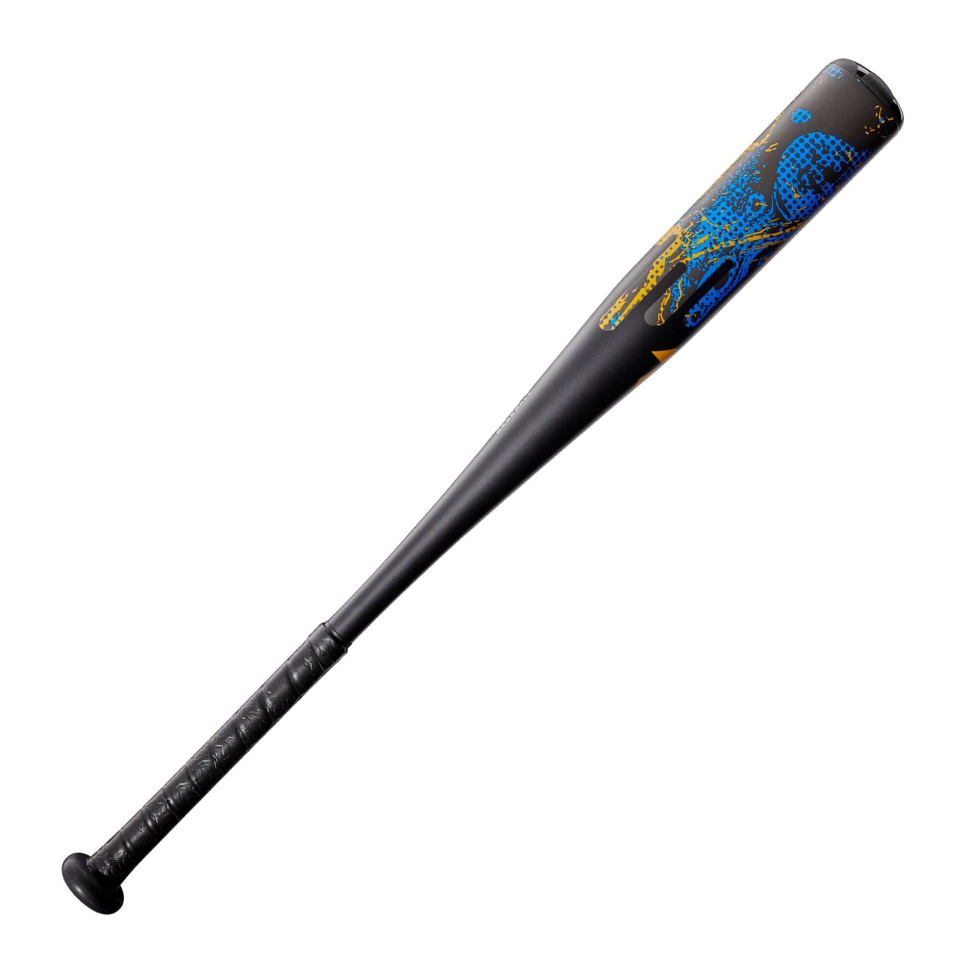 DeMarini UPRISING -11 USA Baseball Bat for young players, stiff one-piece alloy, enhanced swing speed.