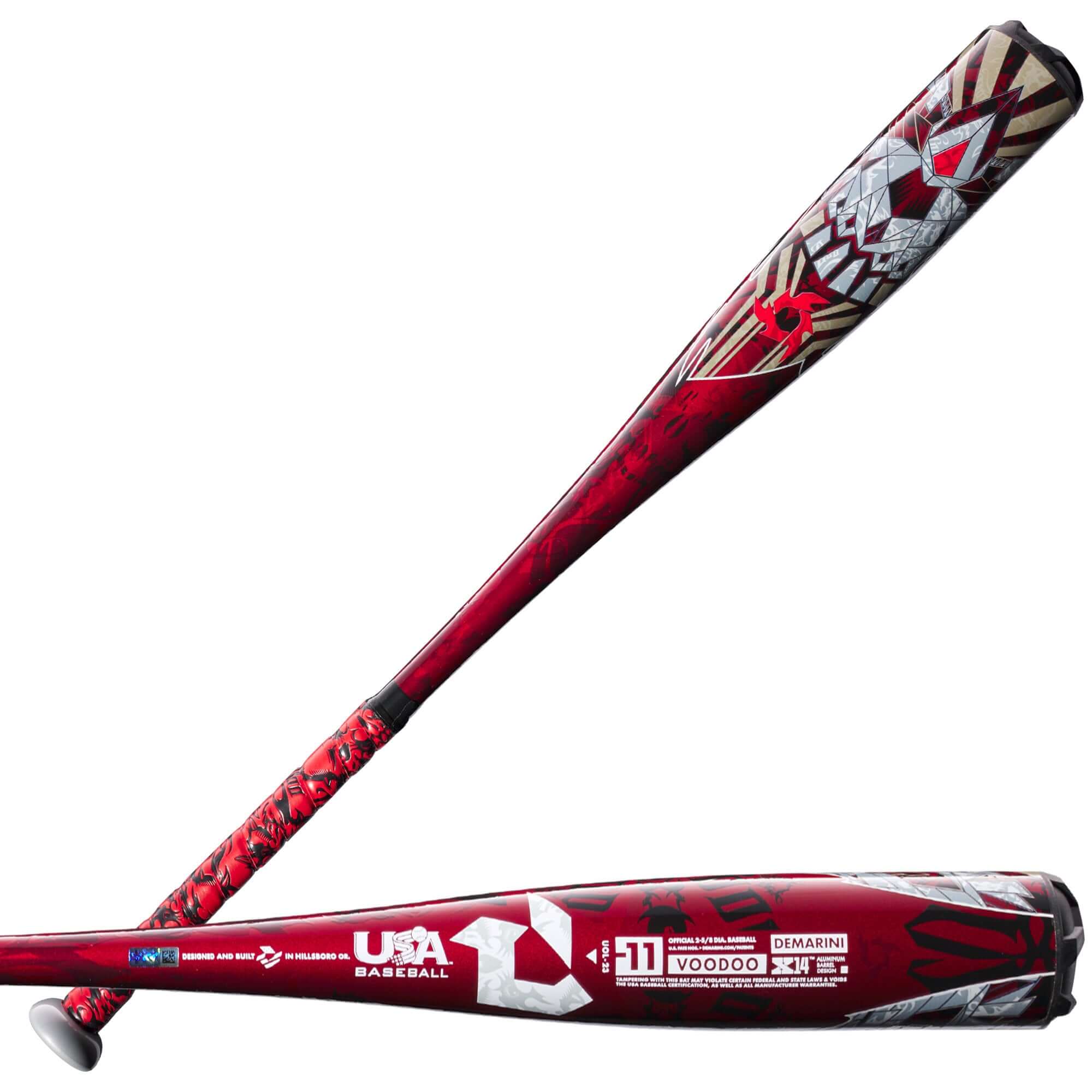 DeMarini Voodoo One USA (-11) baseball bat with X14 Alloy Barrel