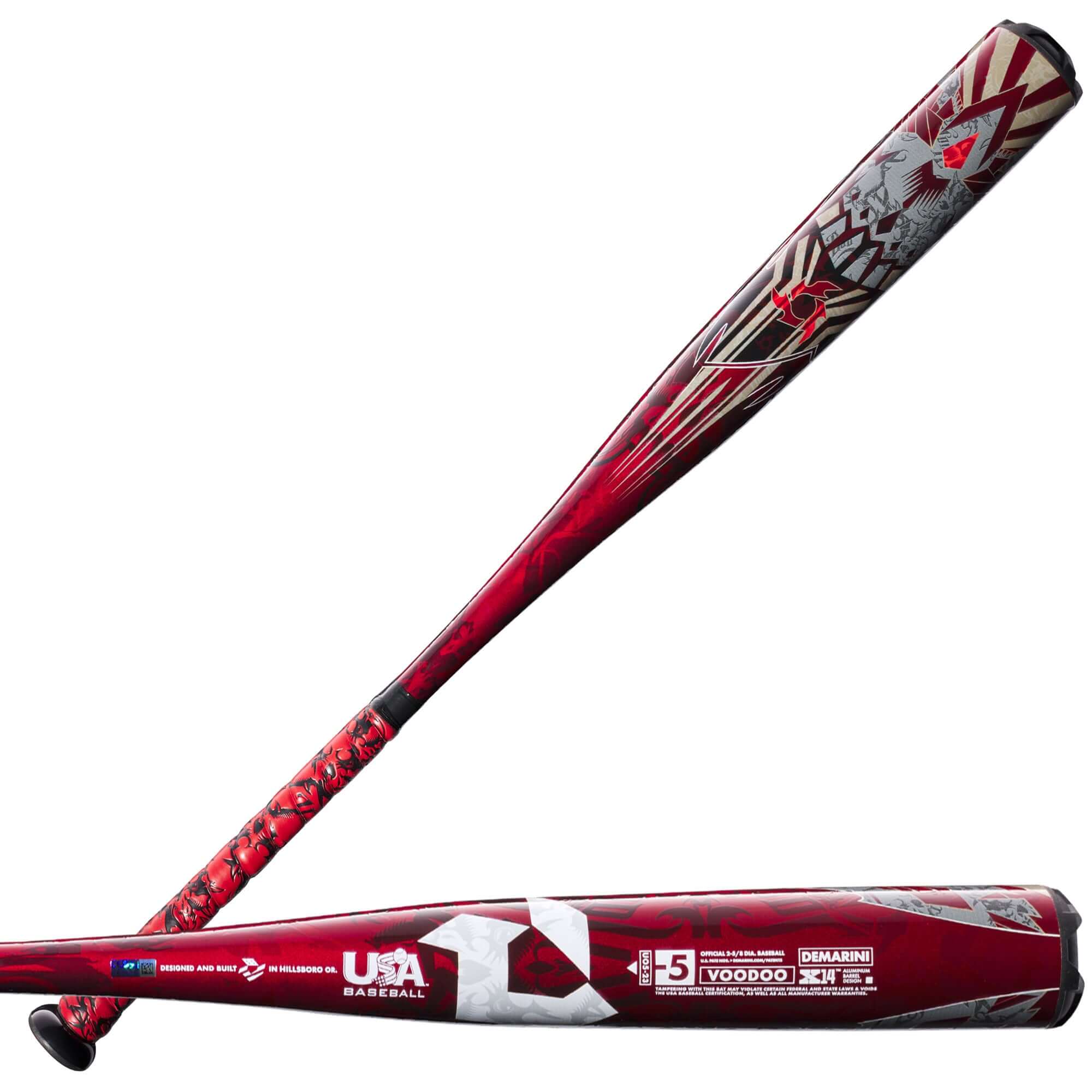 DeMarini Voodoo One USA (-5) Baseball Bat with X14 Alloy Barrel