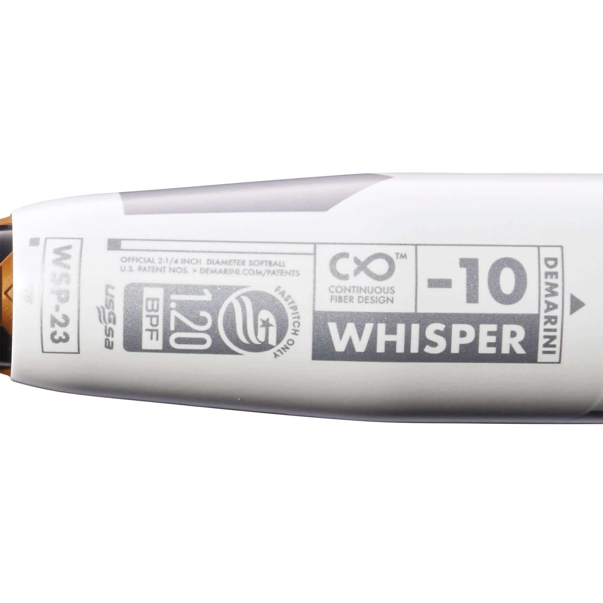 DeMarini Whisper (-10) Fastpitch Bat with Amplified Gapped Wall Continuous Fiber Barrel