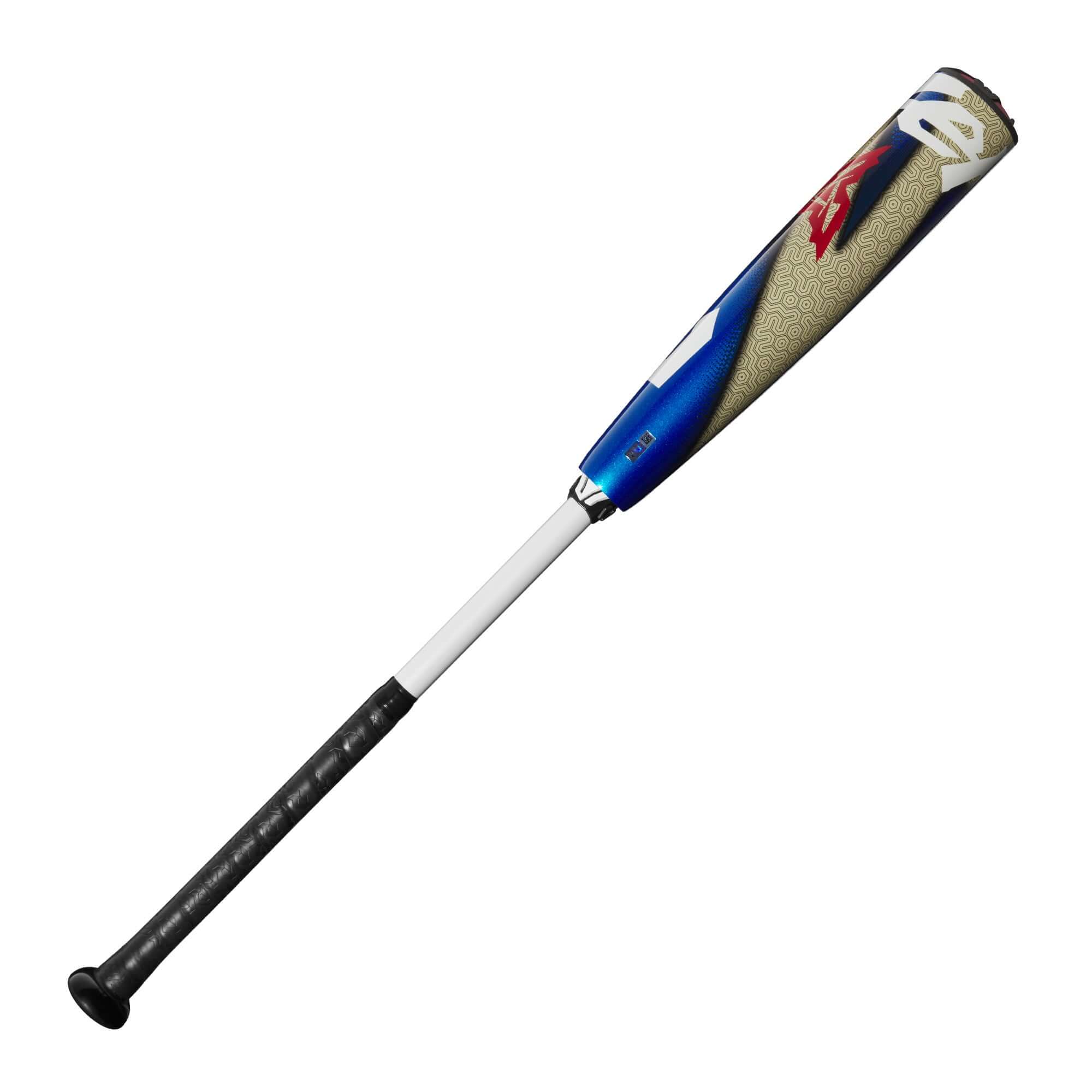 Left angle view showing the Anomaly Connection System and bat build.