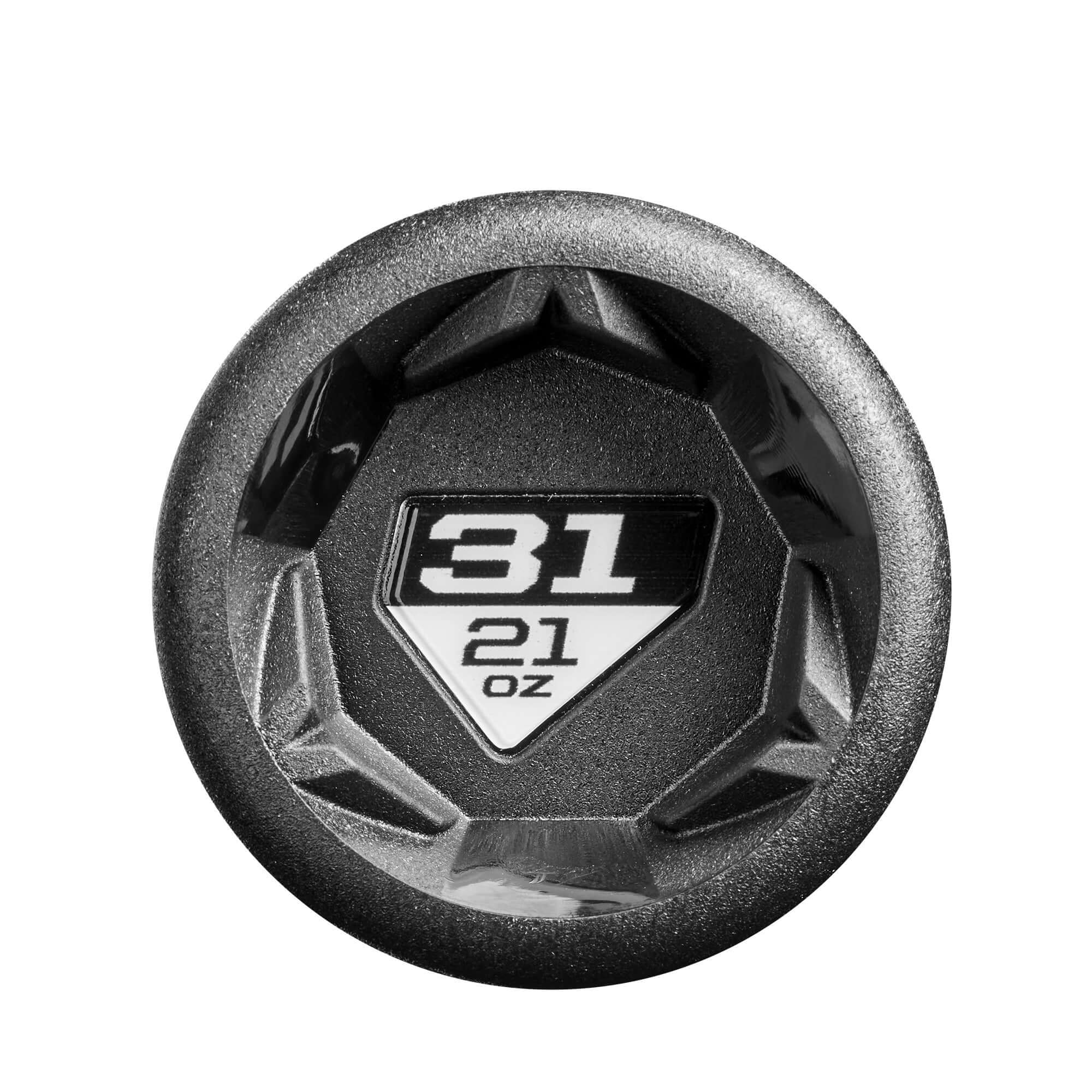 Detailed view of the knob offering ergonomic grip for young players.