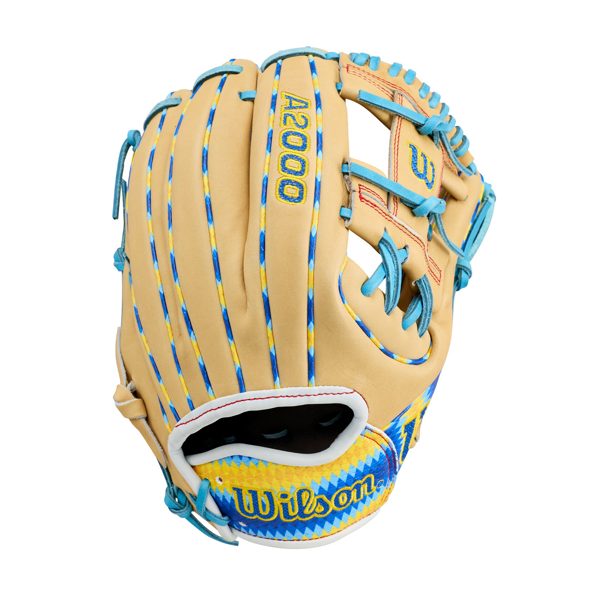 Wilson 2027 Bobby Witt Jr Chinook A YEROYE 11.75" Baseball Glove RT featuring SuperSnakeSkin and Lemon Pepper design.