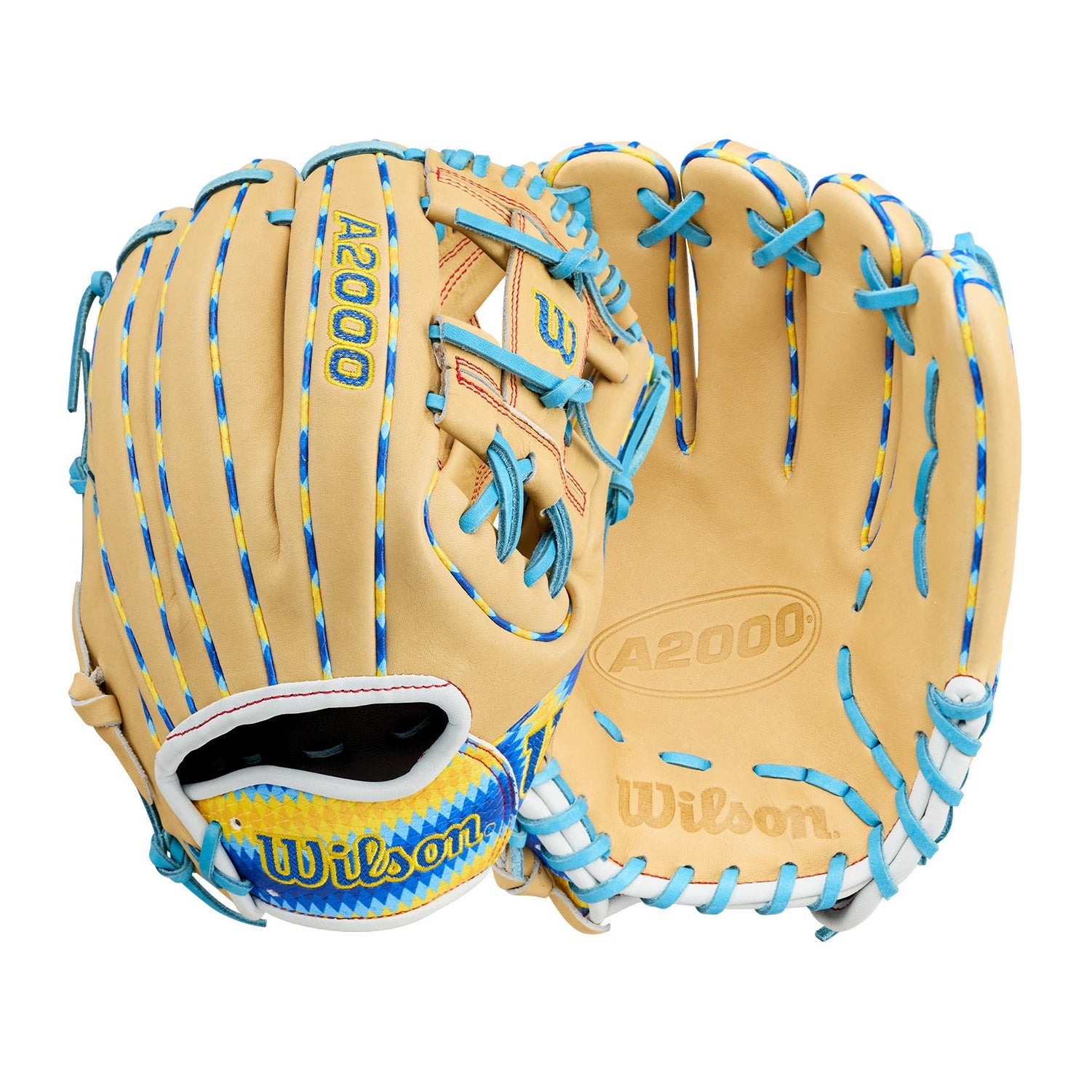 Wilson 2027 Bobby Witt Jr Chinook A YEROYE 11.75" Baseball Glove RT featuring Lemon Pepper design and SuperSnakeSkin technology.