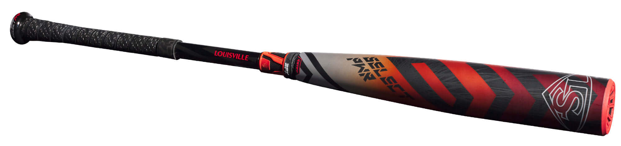 Louisville Slugger 2023 Select PWR BBCOR (-3) bat with composite handle and alloy barrel design for powerful swings.