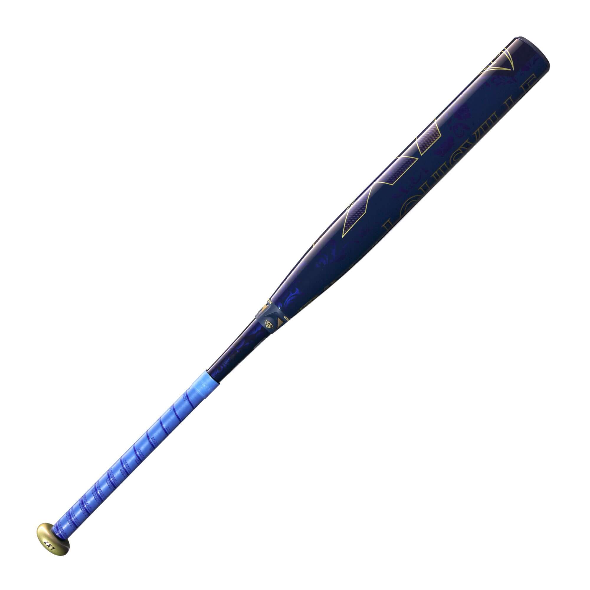 Louisville Slugger LXT 2025 Fastpitch Bat (-11) with blue grip and composite barrel for optimal performance.
