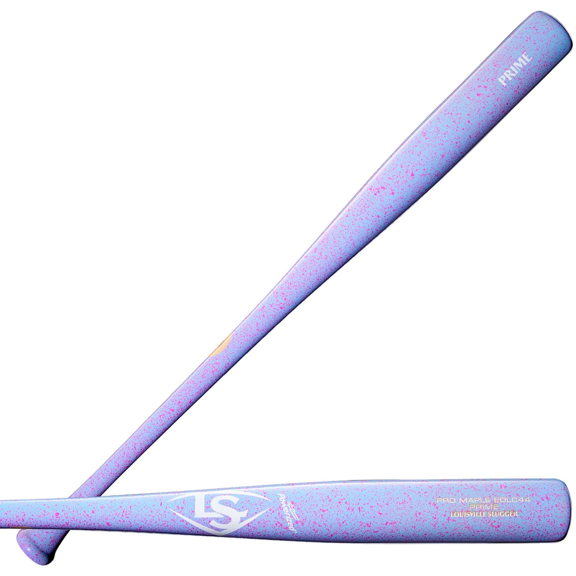 Louisville Slugger Pro Prime EDLC44 Bat - full view with lavender-like look.