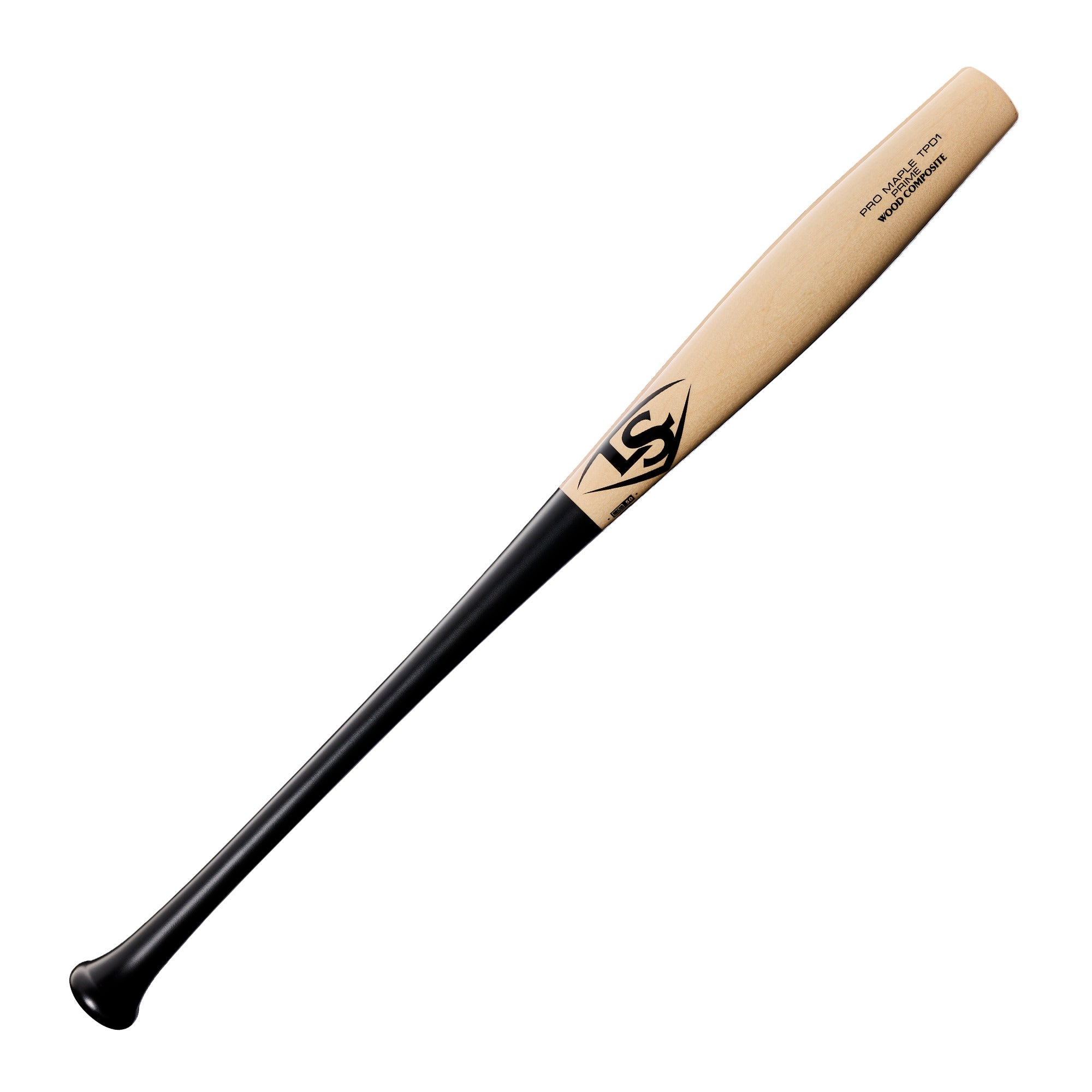 Louisville Slugger TPD1 Torpedo Bat, Pro Prime Maple Composite, torpedo-shaped design for enhanced performance.