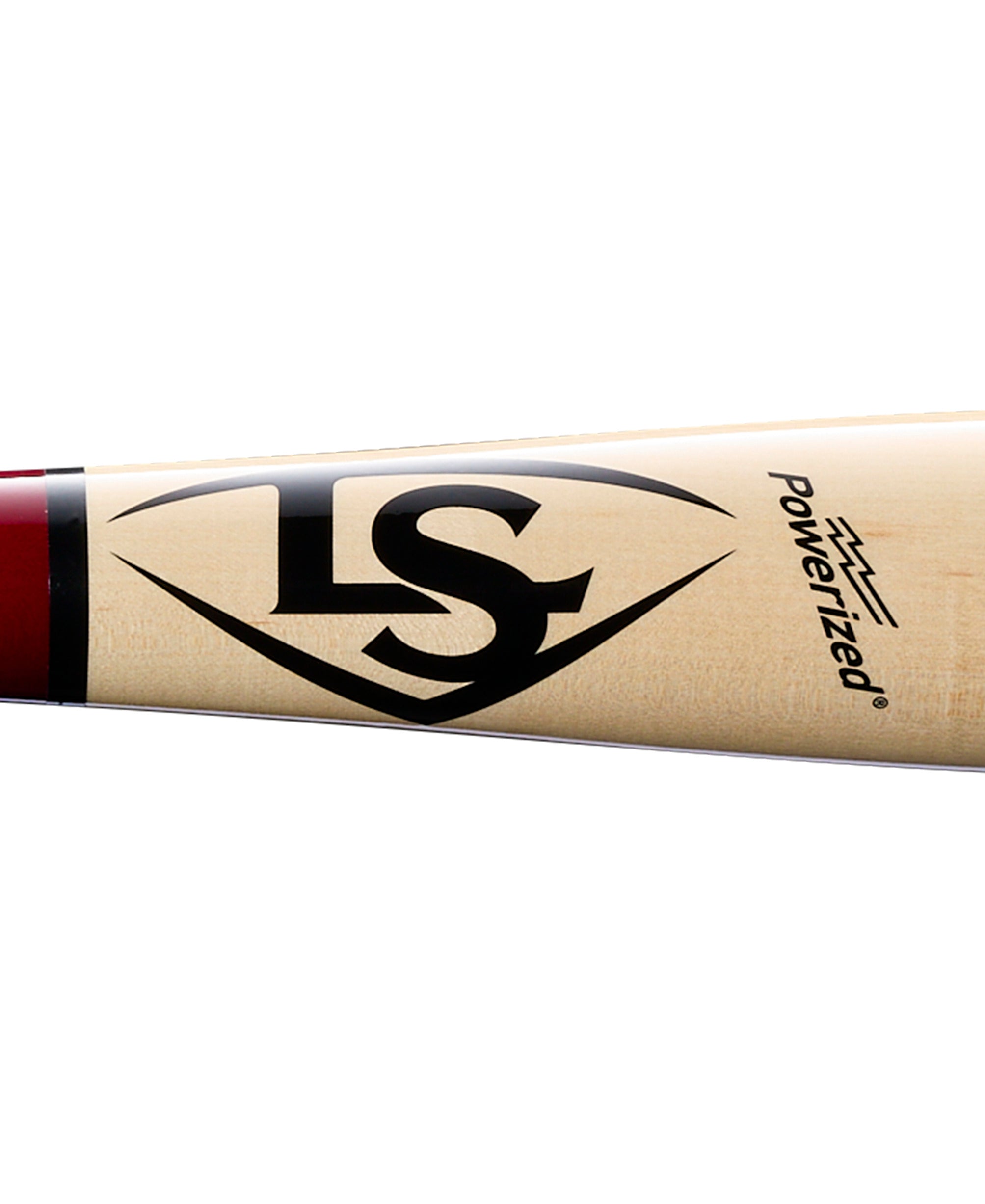 Louisville Slugger PCA4 Maple Baseball Bat showcasing LS logo and Powerized engraving.