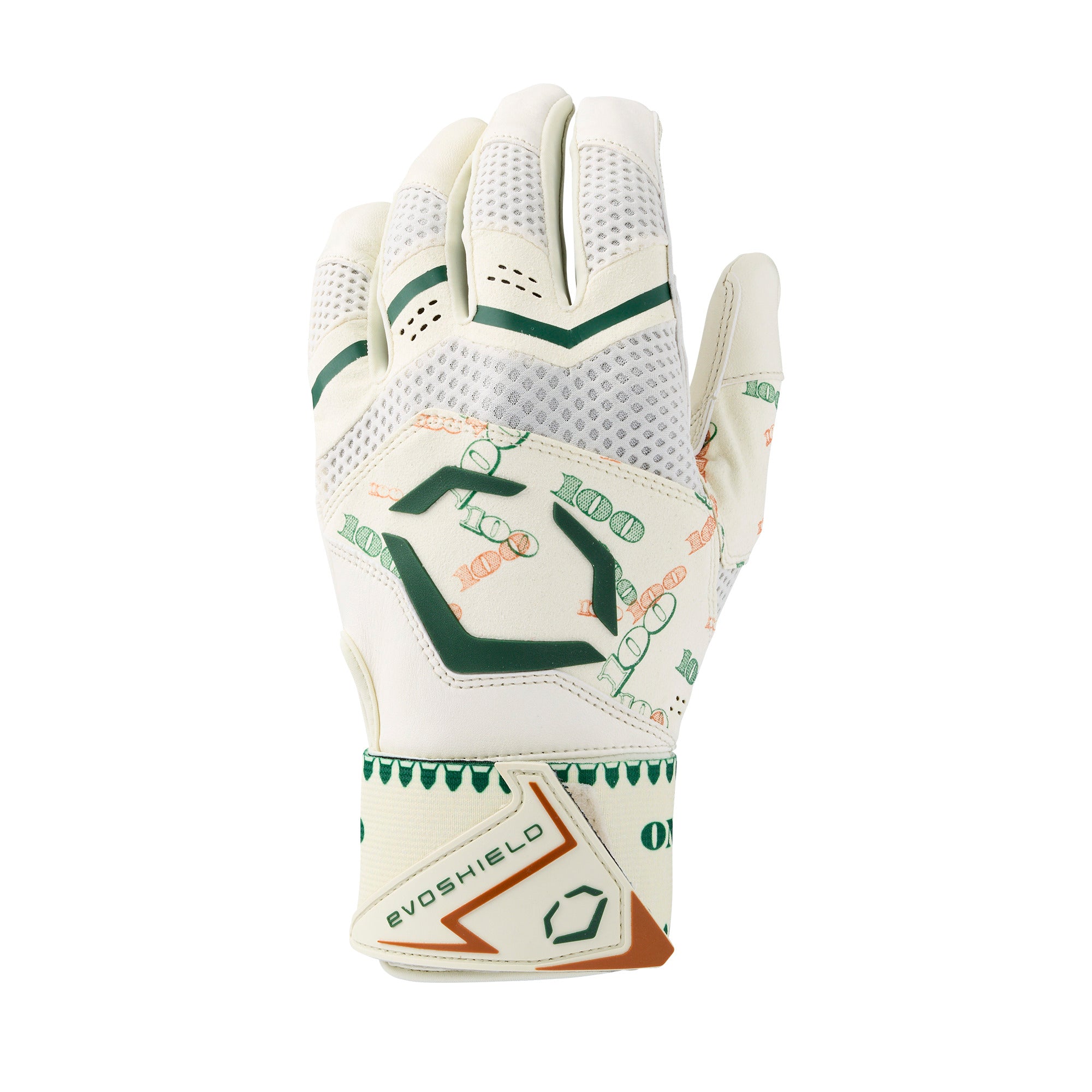 Evoshield X-SRZ Gradient Carbyne Adult Batting Gloves with Strap - Money Bags