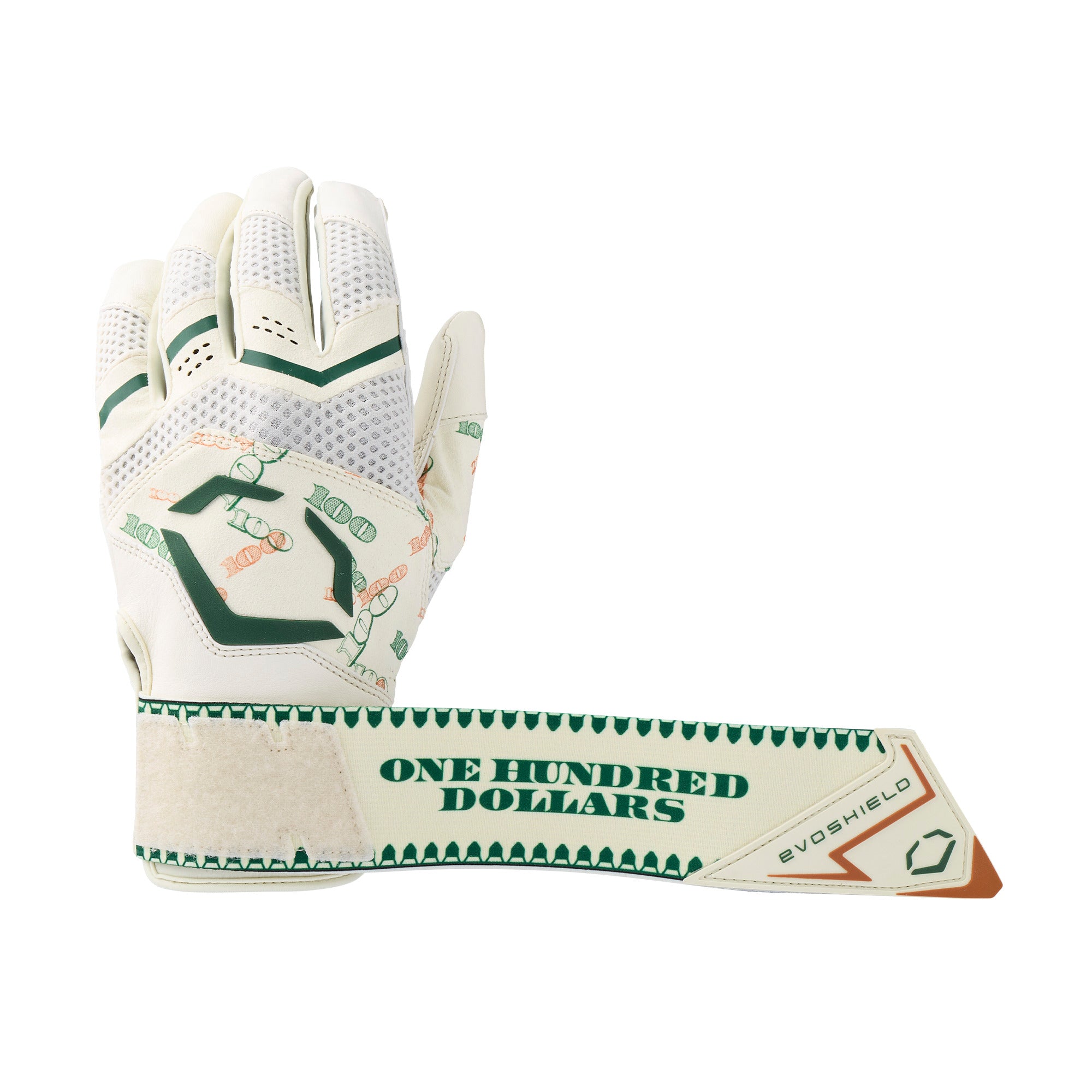 Evoshield X-SRZ Gradient Carbyne Adult Batting Gloves with Strap - Money Bags