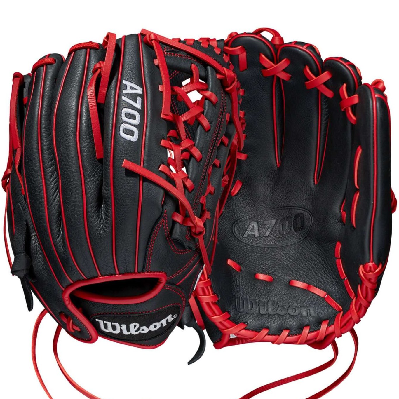 Wilson A700  Baseball 12" LHT 12 Black/Black/Red