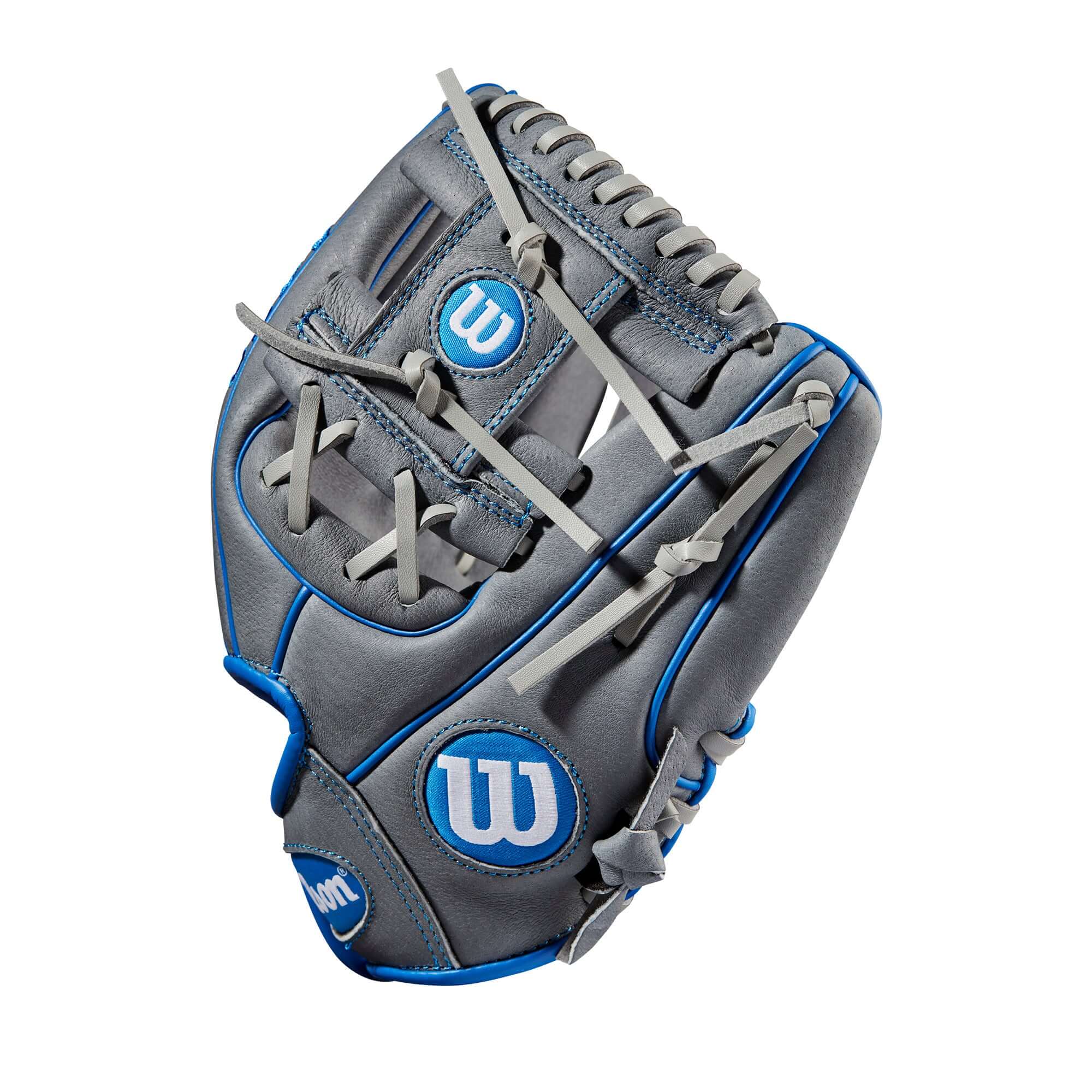 Wilson A450 Advisory Staff 10.75 Infield Glove Grey/Royal