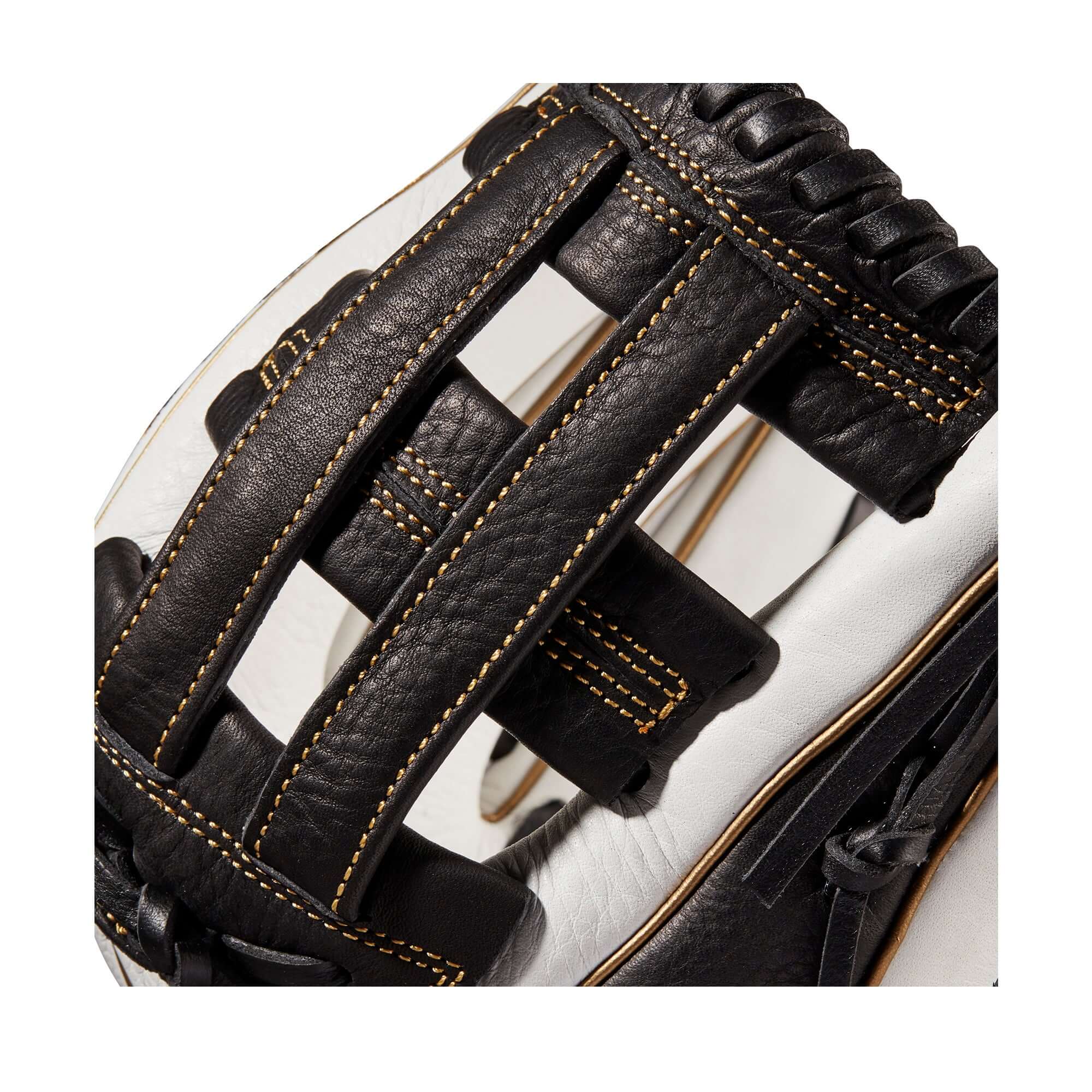 Wilson A1000 Fastpitch IF12 12” White/Black/Blonde leather glove with Dual Post Web