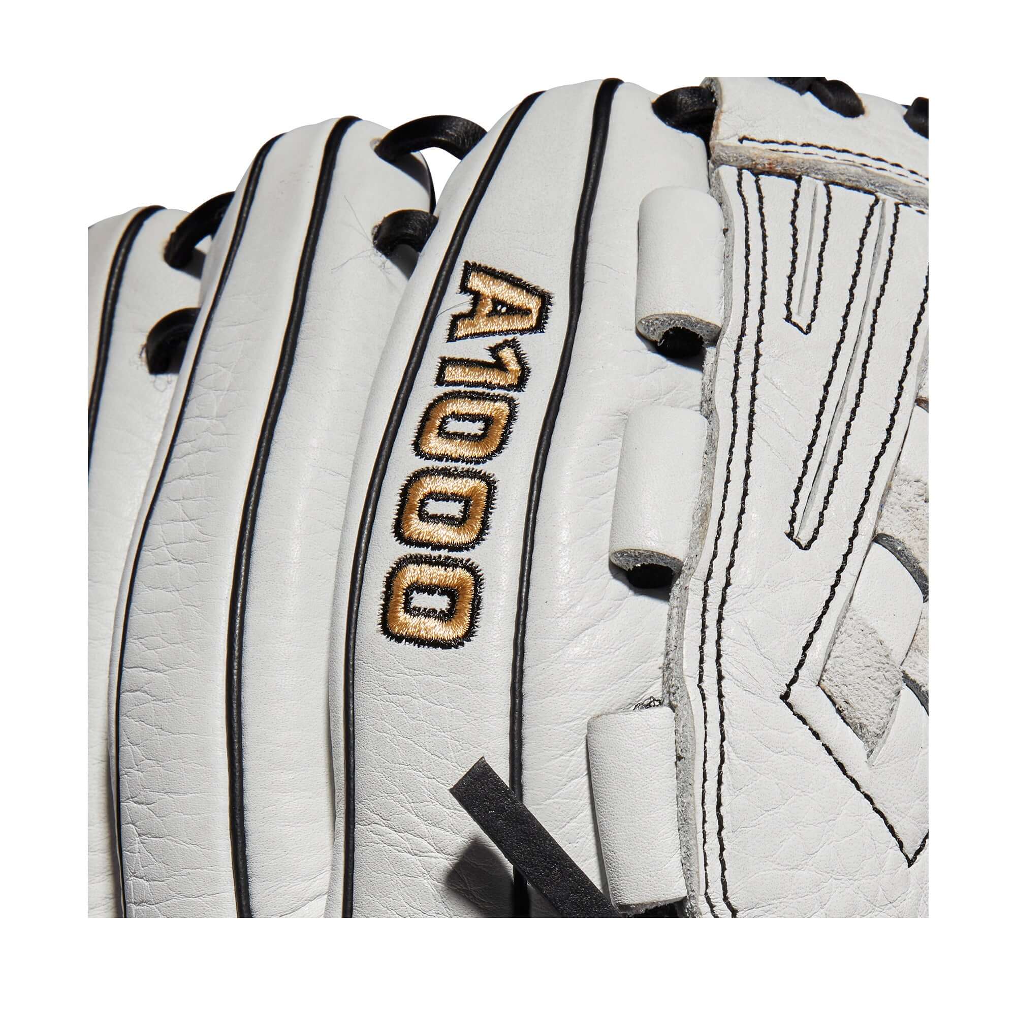 Wilson A1000  Fastpitch  Outfield/Pitcher's glove V125 12.5 White/White/Black & Blonde