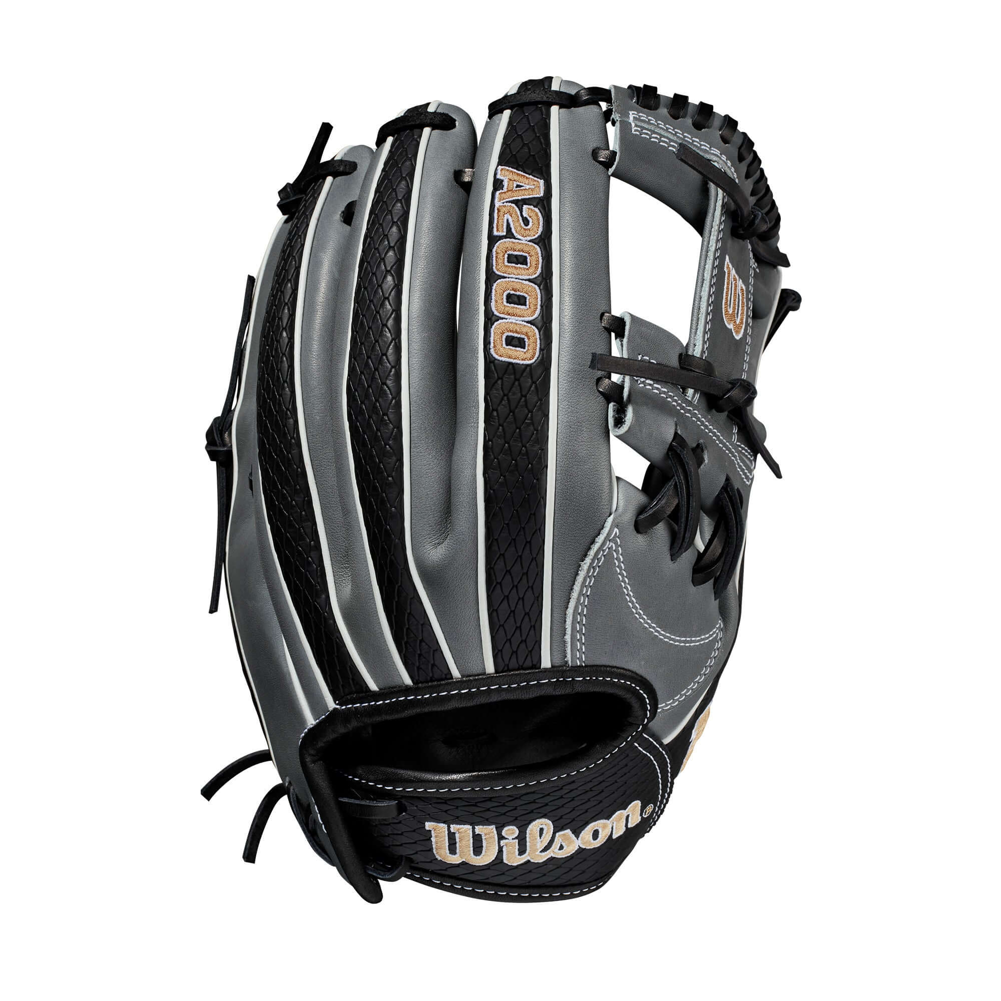 Wilson A2000FP H12SS fastpitch glove, Coal/Black/White, 12 inches