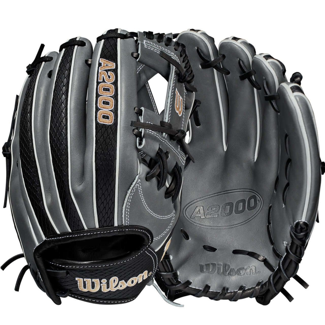 Wilson A2000FP H12SS fastpitch glove, Coal/Black/White, 12 inches