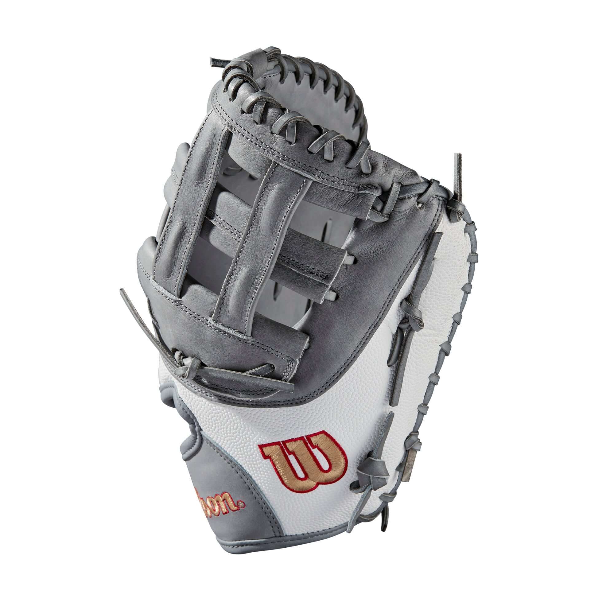 Wilson A2000  Fastpitch FP1B w/SuperSkin (1B) 12 Grey/White SS/Grey