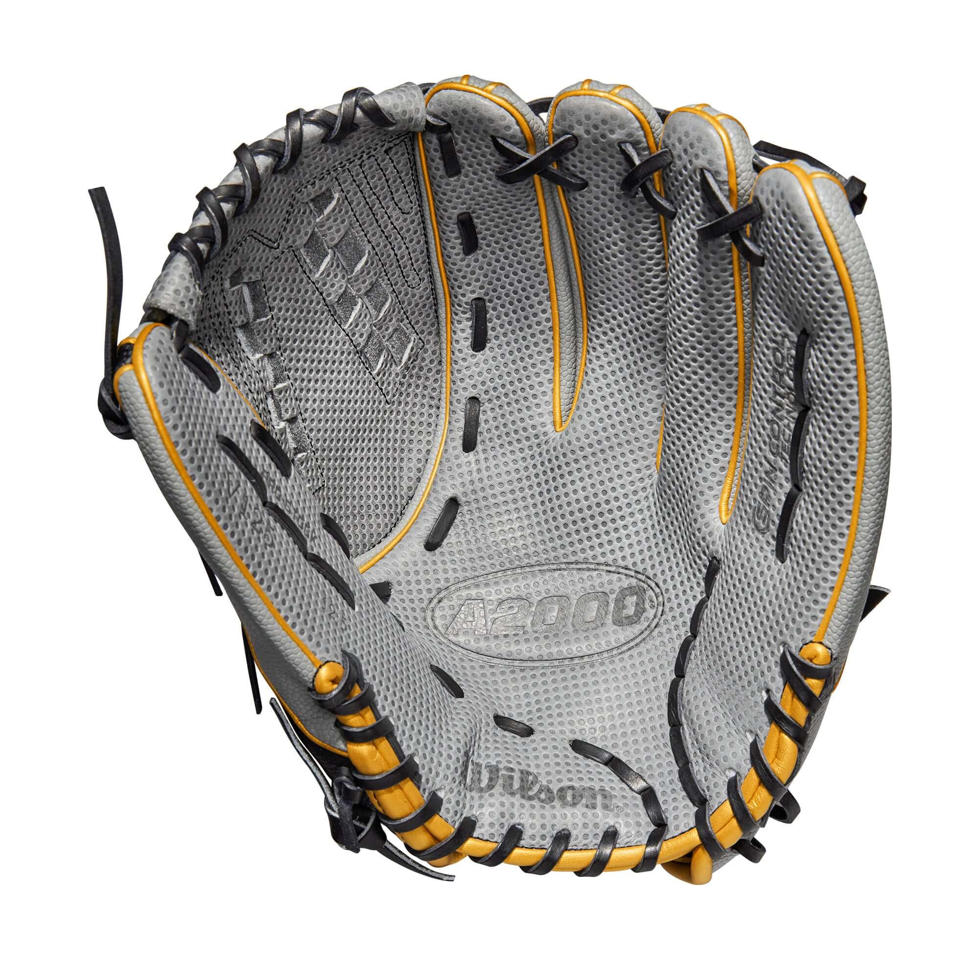 Wilson A2000 FP V125 w Spin Control SuperSkin OF LHT 12.5 Grey SC