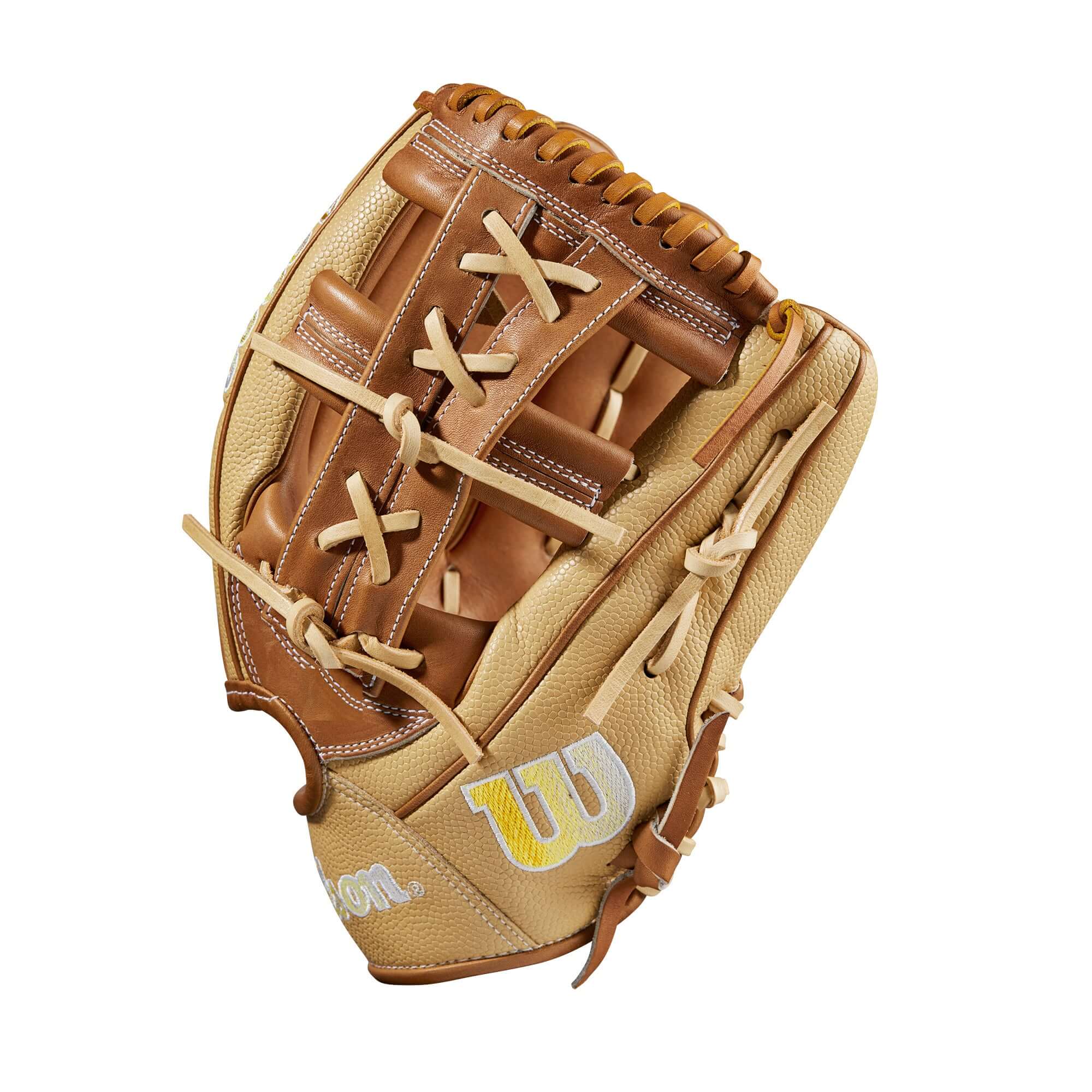Wilson A2000 1912SS Blonde/Saddle 12 baseball glove with Gap Welting for deep pocket control