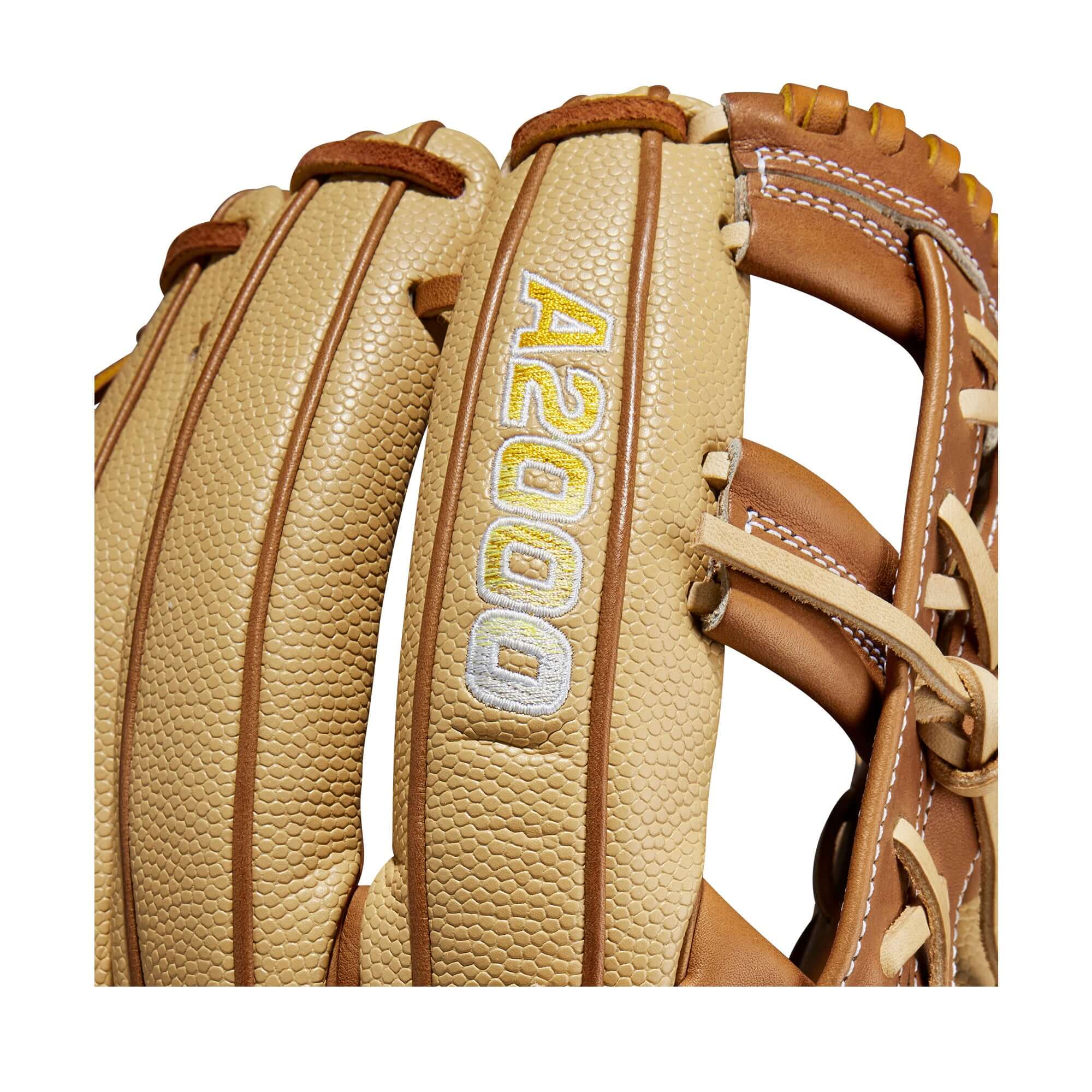 Wilson A2000 1912SS Blonde/Saddle 12 baseball glove with Gap Welting for deep pocket control