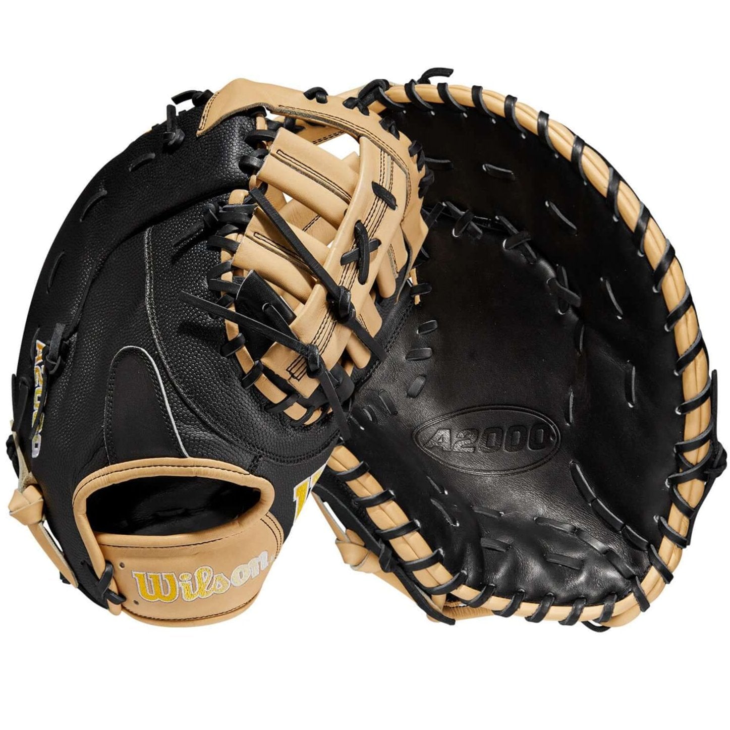 Wilson A2000 1679SS First Base Glove, 12.5-inch, Black/Blonde, Single Post Web