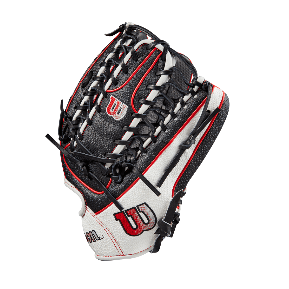 Wilson A2000 OT7SS 12.75-inch glove with Spin Control Technology, left-hand throw, black Pro Stock leather palm