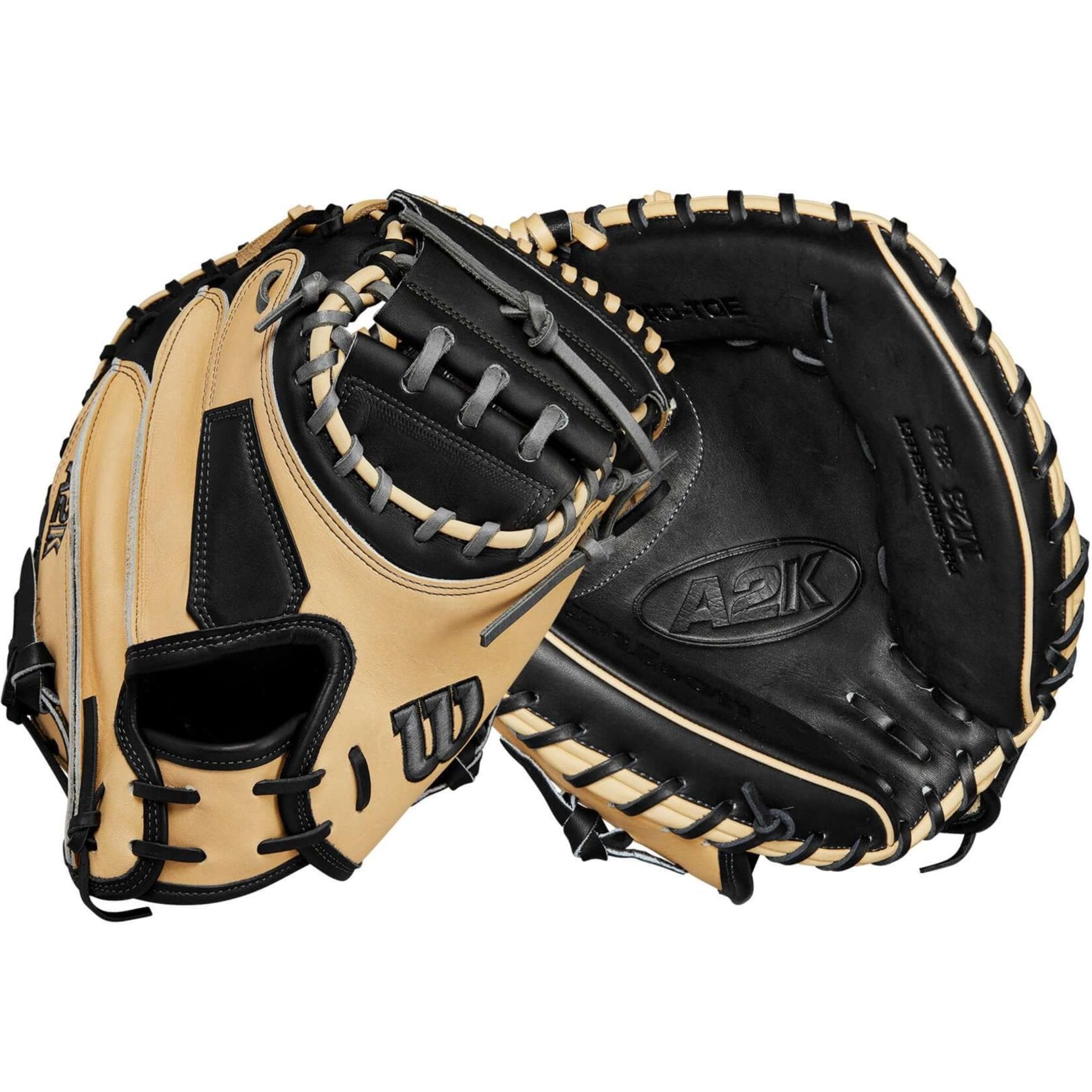 Wilson 2024 A2K M23 33.5" Catcher's Mitt Blonde/Black