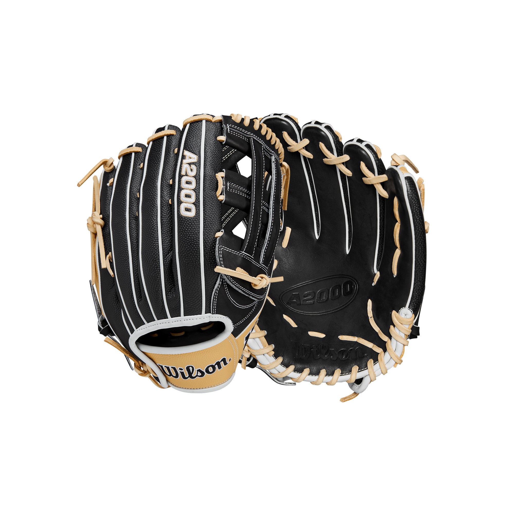 Wilson 2024 A2000 PF50SS Black/Blonde/White 12.25" Outfield Glove