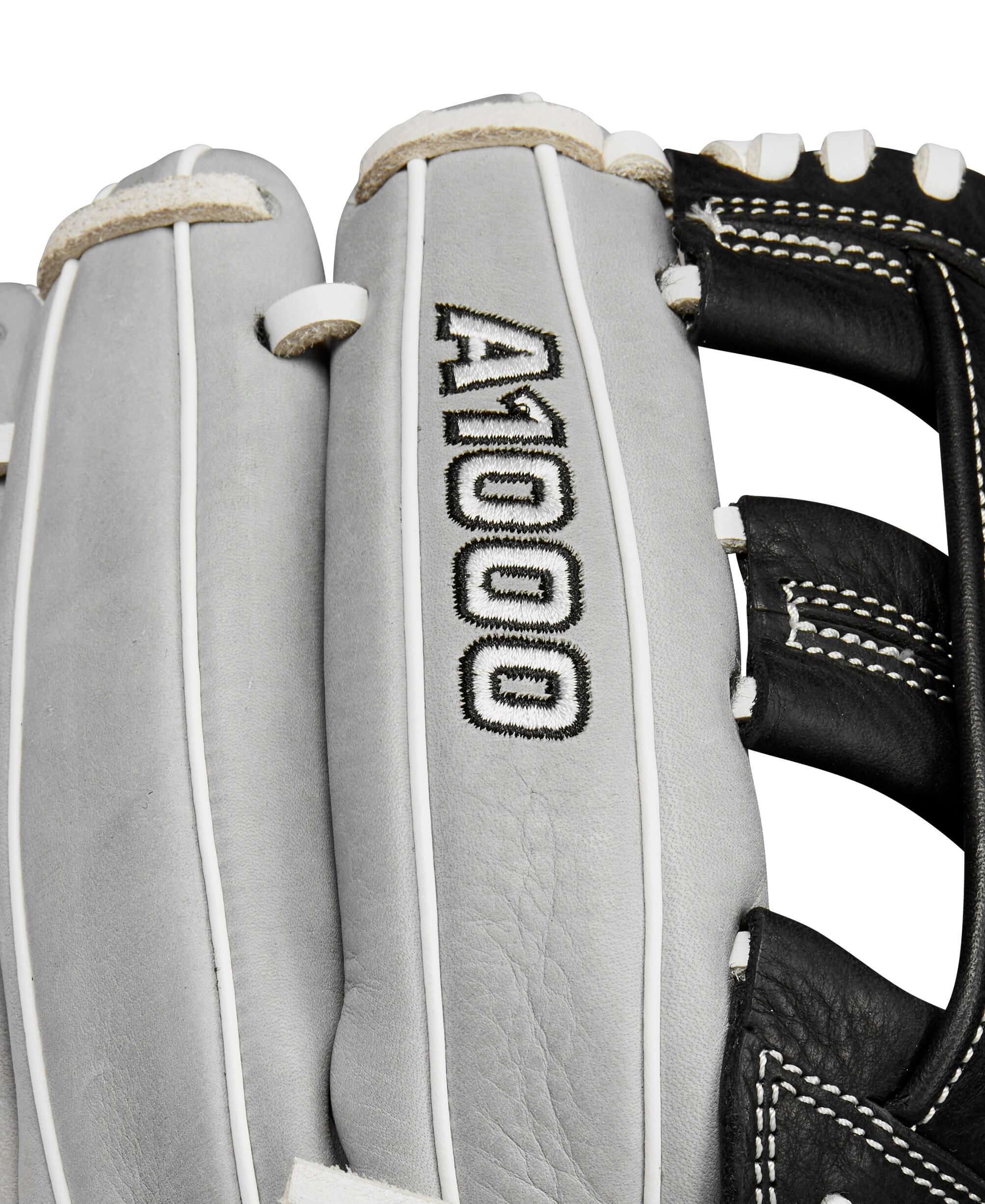 Wilson 2024 A1000 IF12 Infield Fastpitch Softball Glove  Silver/Black/White 12"