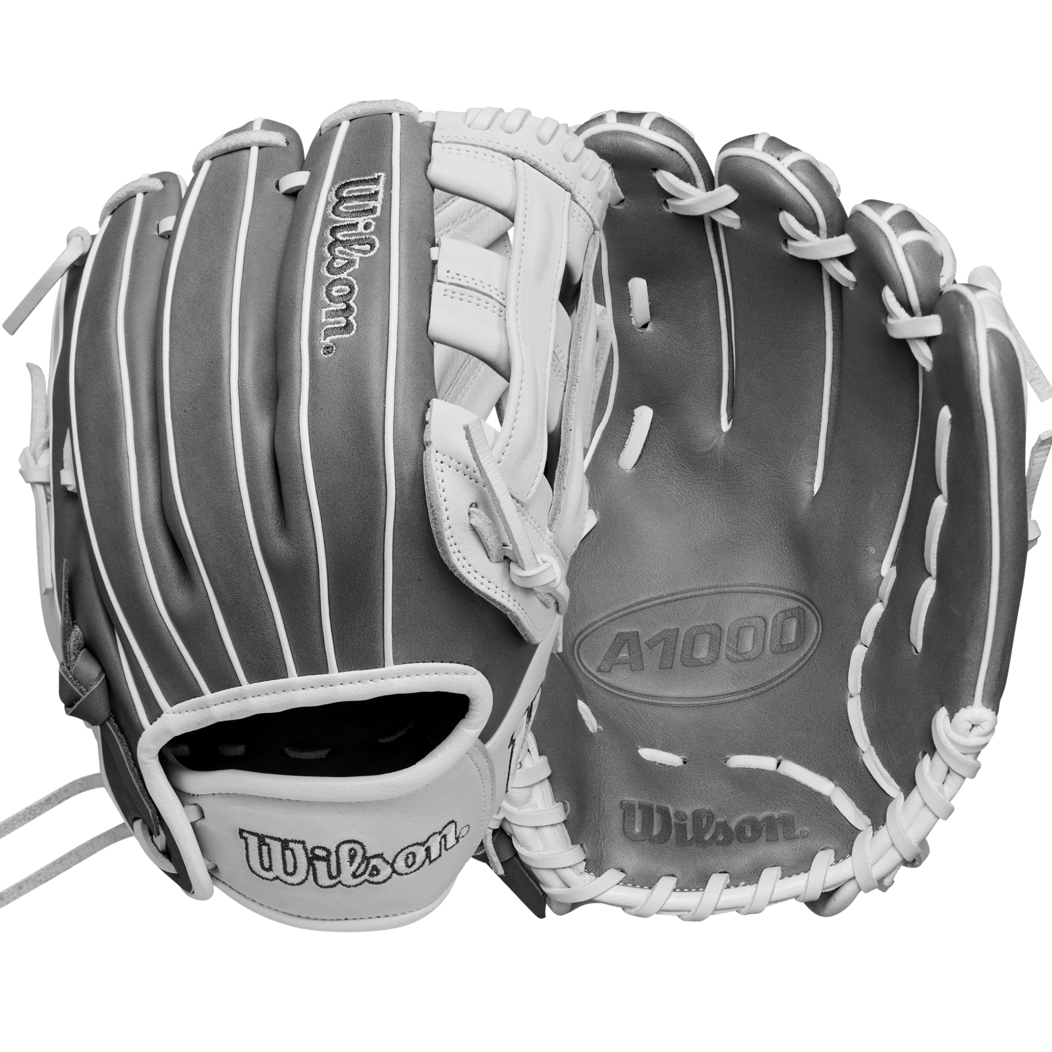 Wilson 2025 A1000FP IF12  Infield  Fastpitch Softball Gloves 12" White/Grey