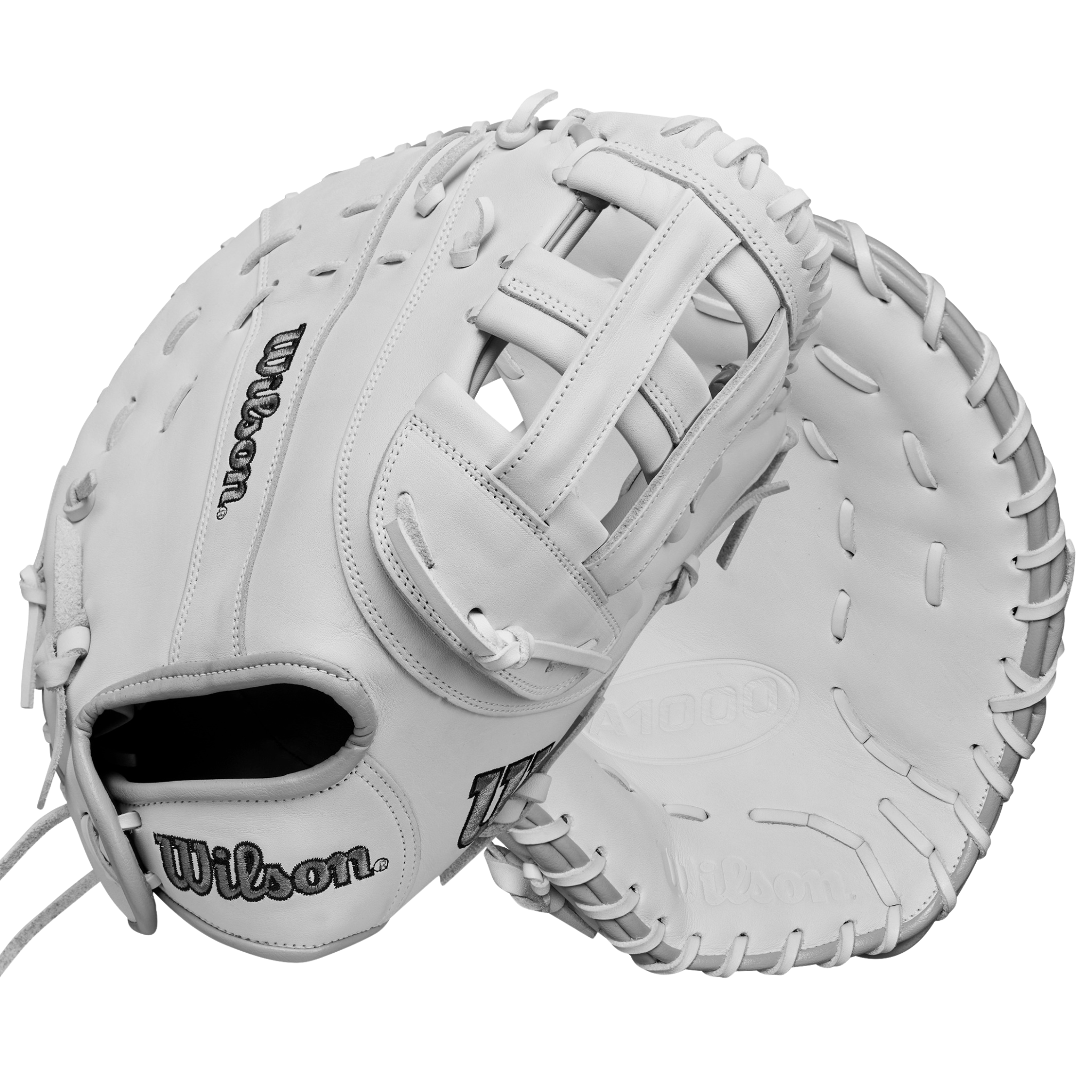 Wilson 2025 A1000FP 1620 Fastpitch Softball Gloves 12.5" White/Grey