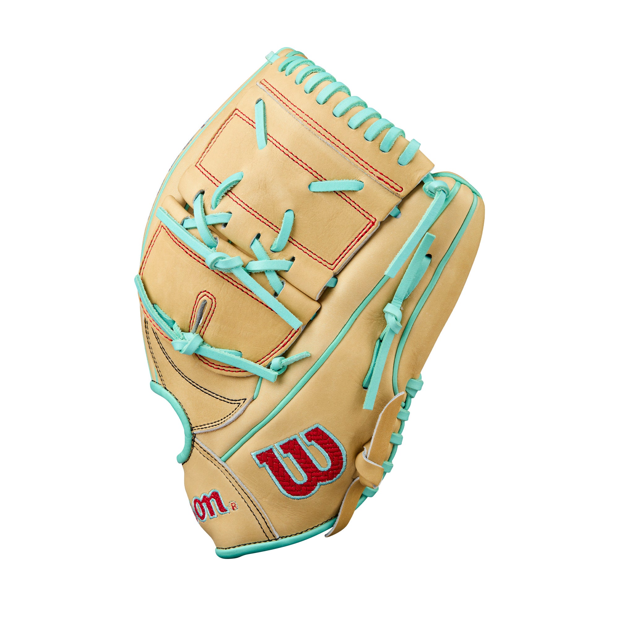 Wilson 2025 A2000 B12 12” Pitcher’s Glove LHT thumb detail with Comfort Pro Fit liner.