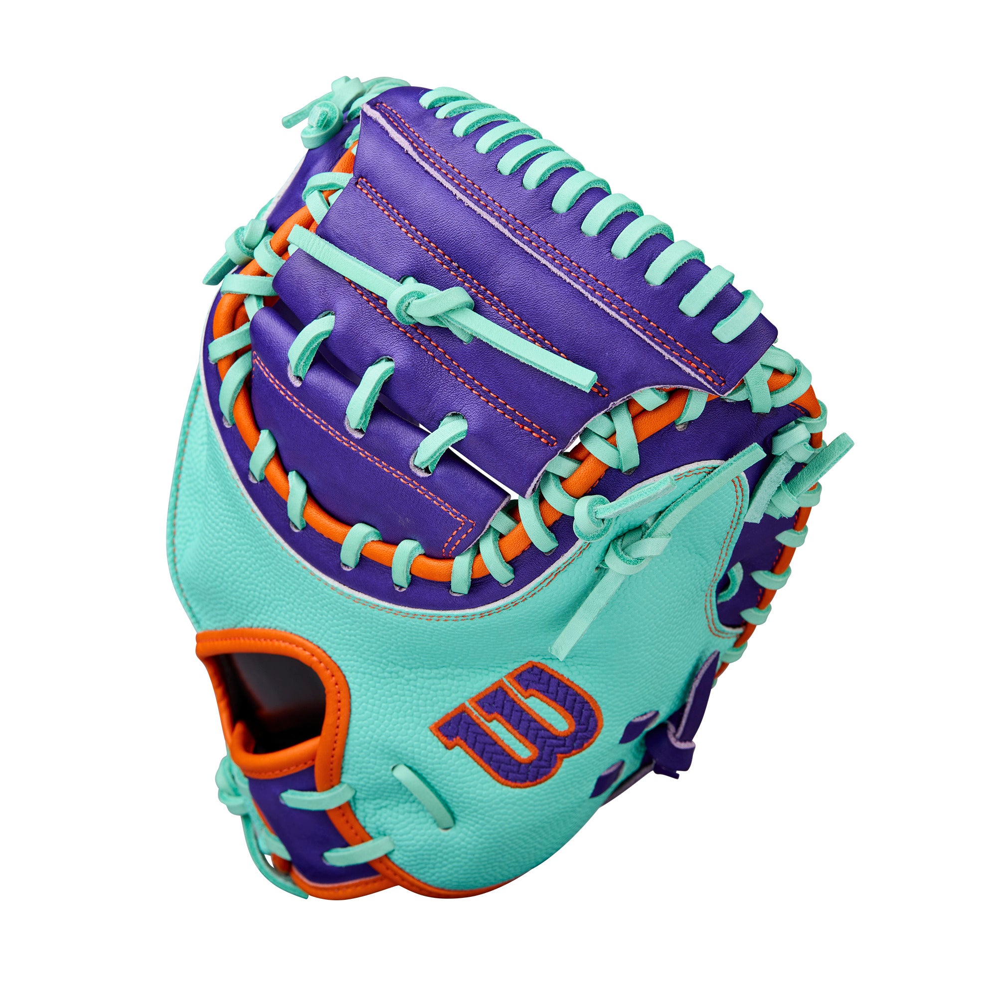 Thumb close-up Wilson Winter 2025 A2000 CM33SS 33” Baseball Catcher’s Mitt with Flat Finger Binding for added comfort.