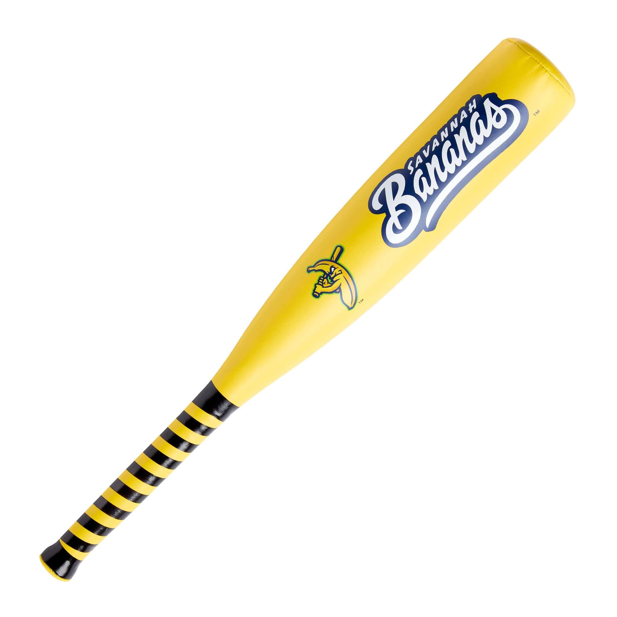Foam bat included in Wilson 2026 Savannah Bananas A200 10" Glove Bat Ball Combo with team logo design