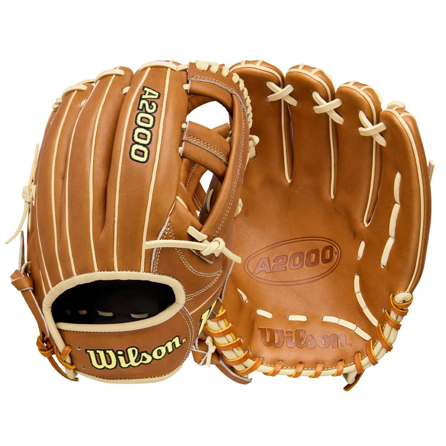 Wilson 2026 A2000 Classic EL3 11.75" Infield Baseball Glove in saddle tan color.