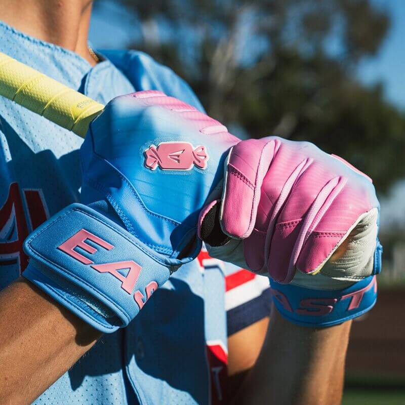 Easton Youth Walk-Off Ethos Batting Gloves Bubble Gum