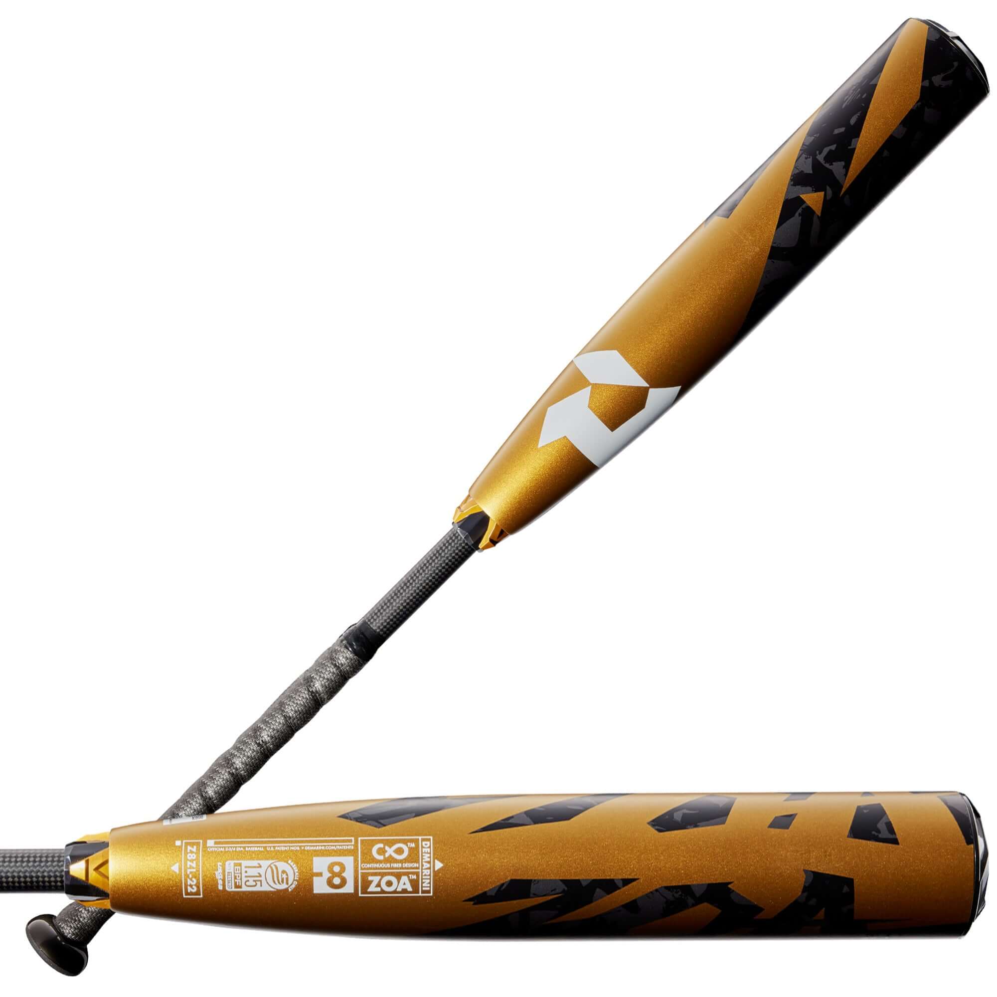DeMarini Zoa (-8) USSSA bat with Continuous Fiber Composite Barrel technology