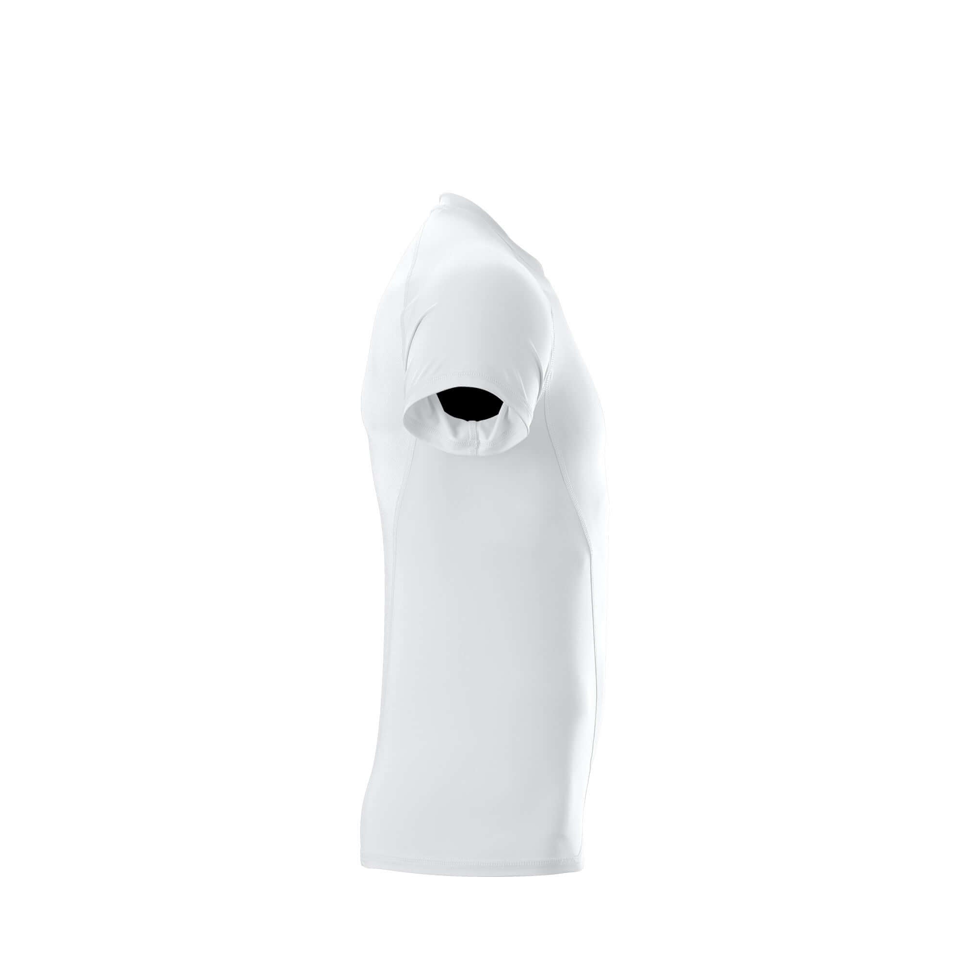 Evoshield youth compression shirt in white, featuring moisture-wicking fabric for optimal performance and comfort.