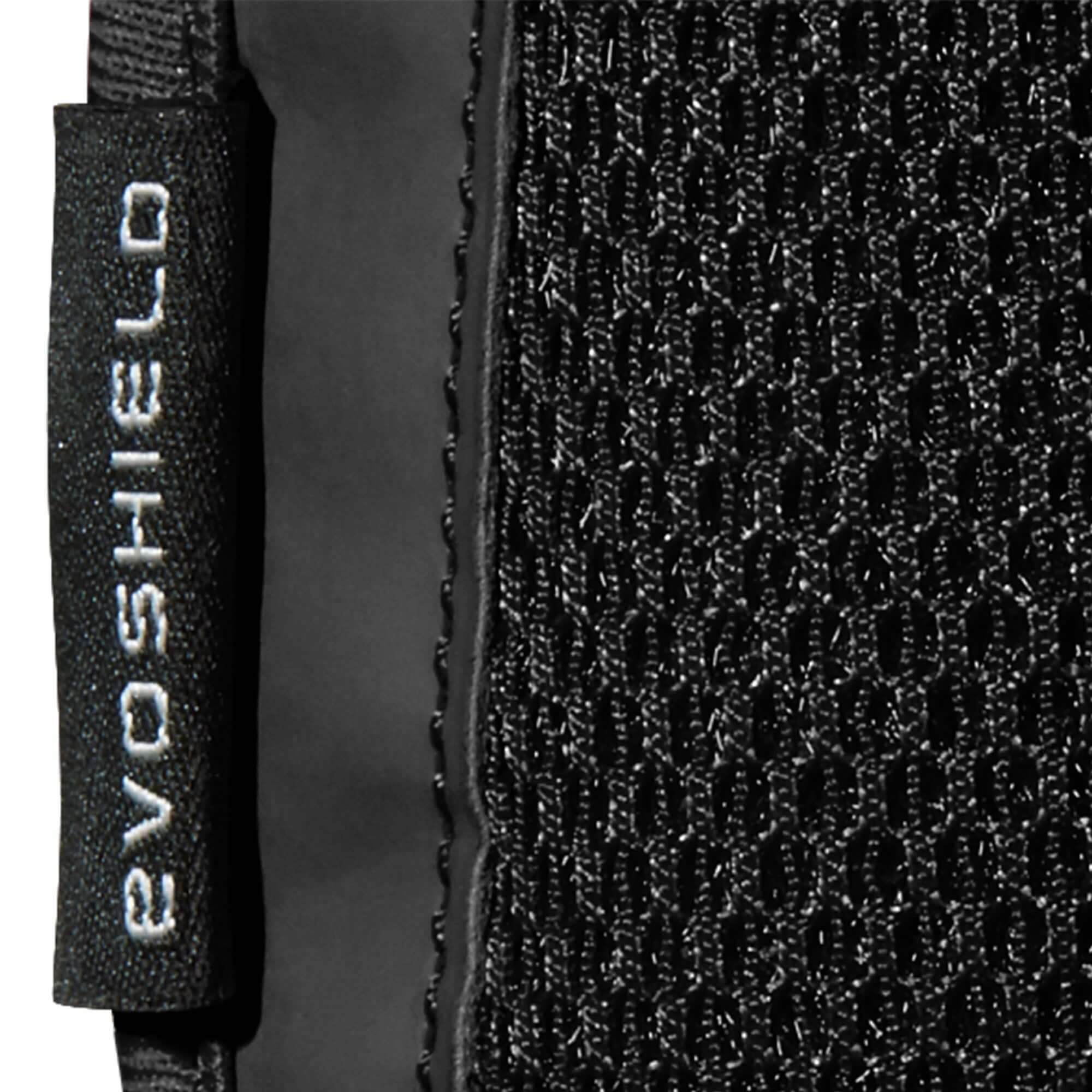 Black EvoShield Pro-SRZ Batter's Elbow Guard with ergonomic fit and Gel-to-Shell technology